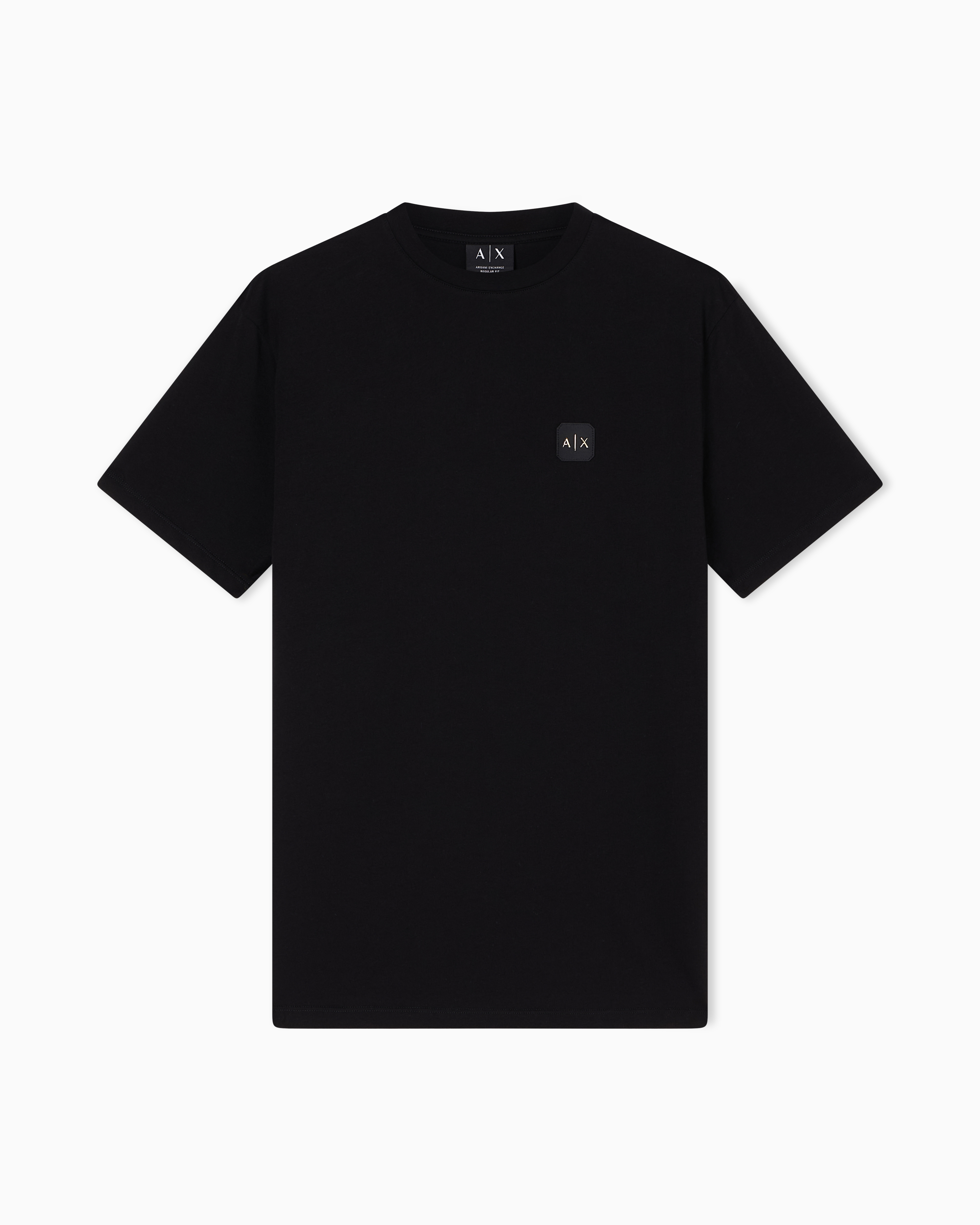 Armani Exchange Regular Fit T-shirts In Black
