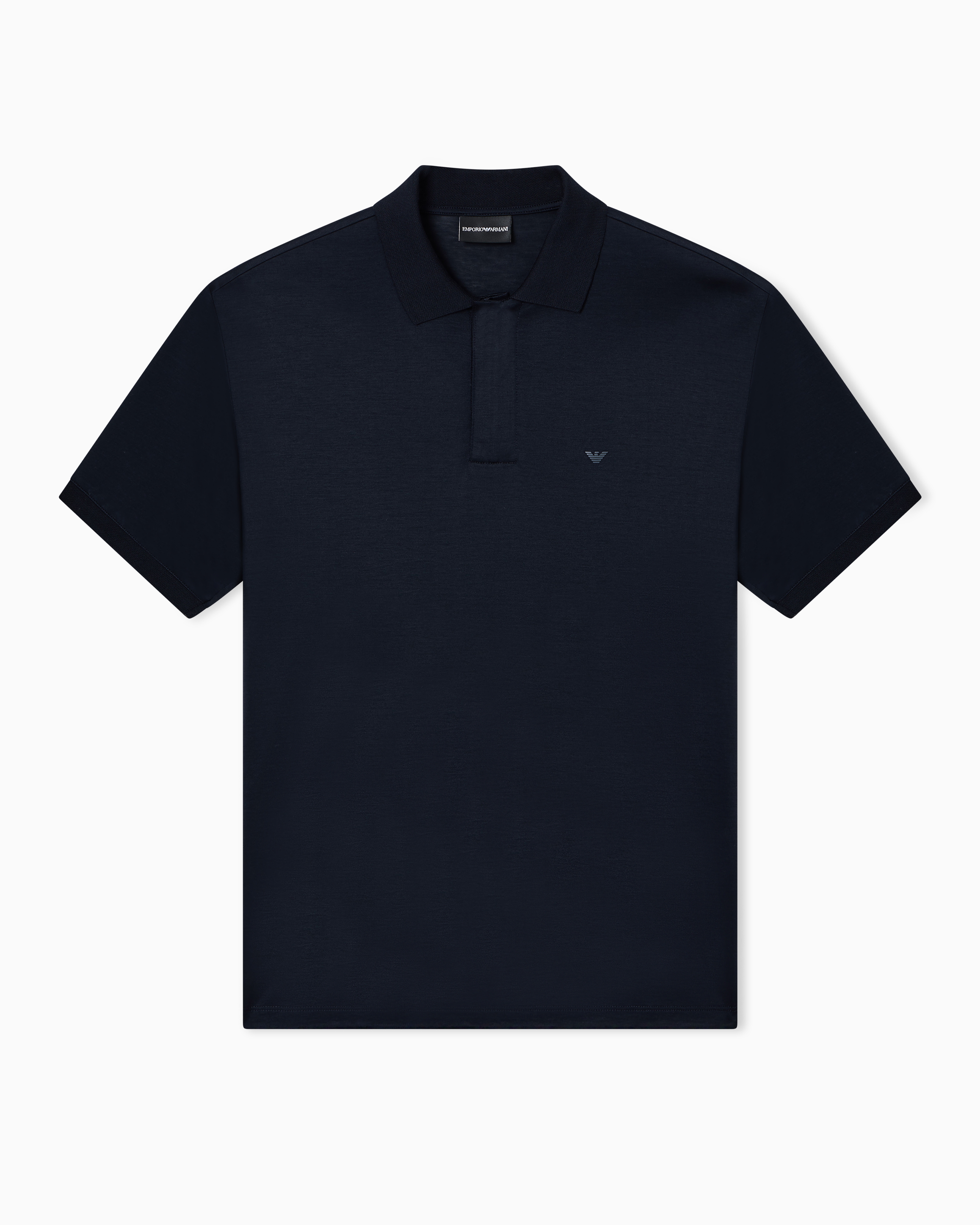 Emporio Armani Polo In Jersey Misto Lyocell Travel Essential