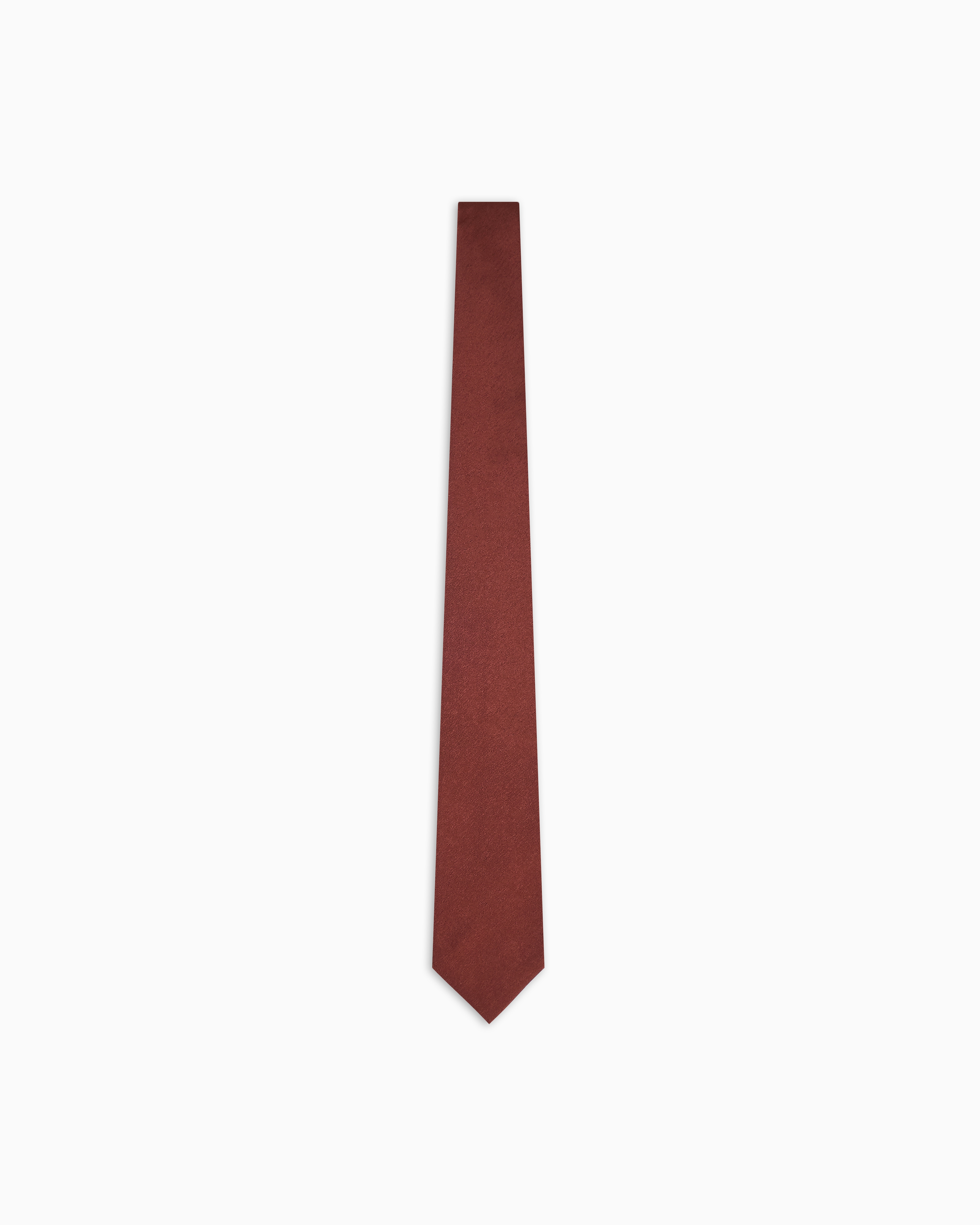 Emporio Armani Burgundy Jacquard Pure Silk Tie