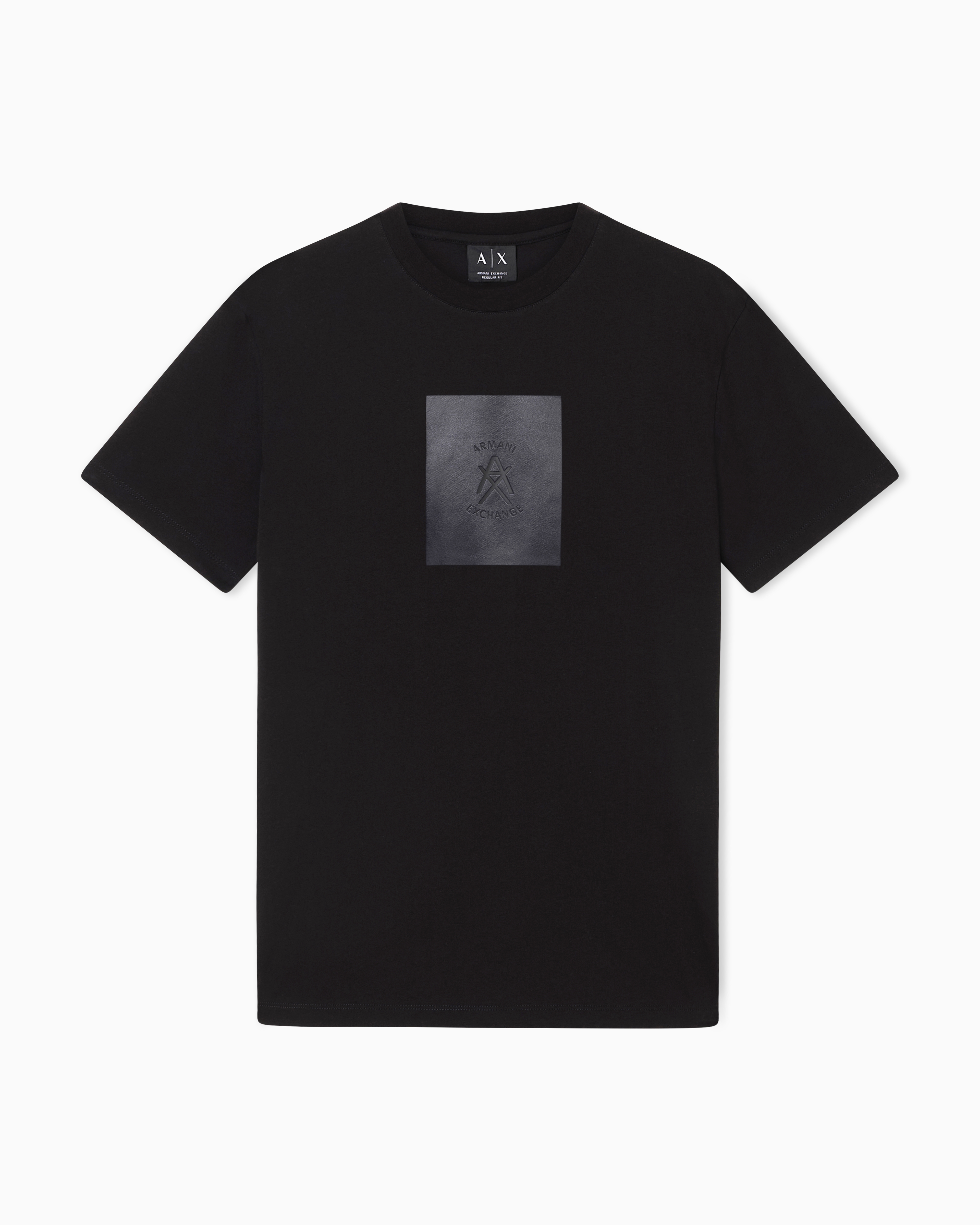 Armani Exchange Regular Fit T-shirts In Black