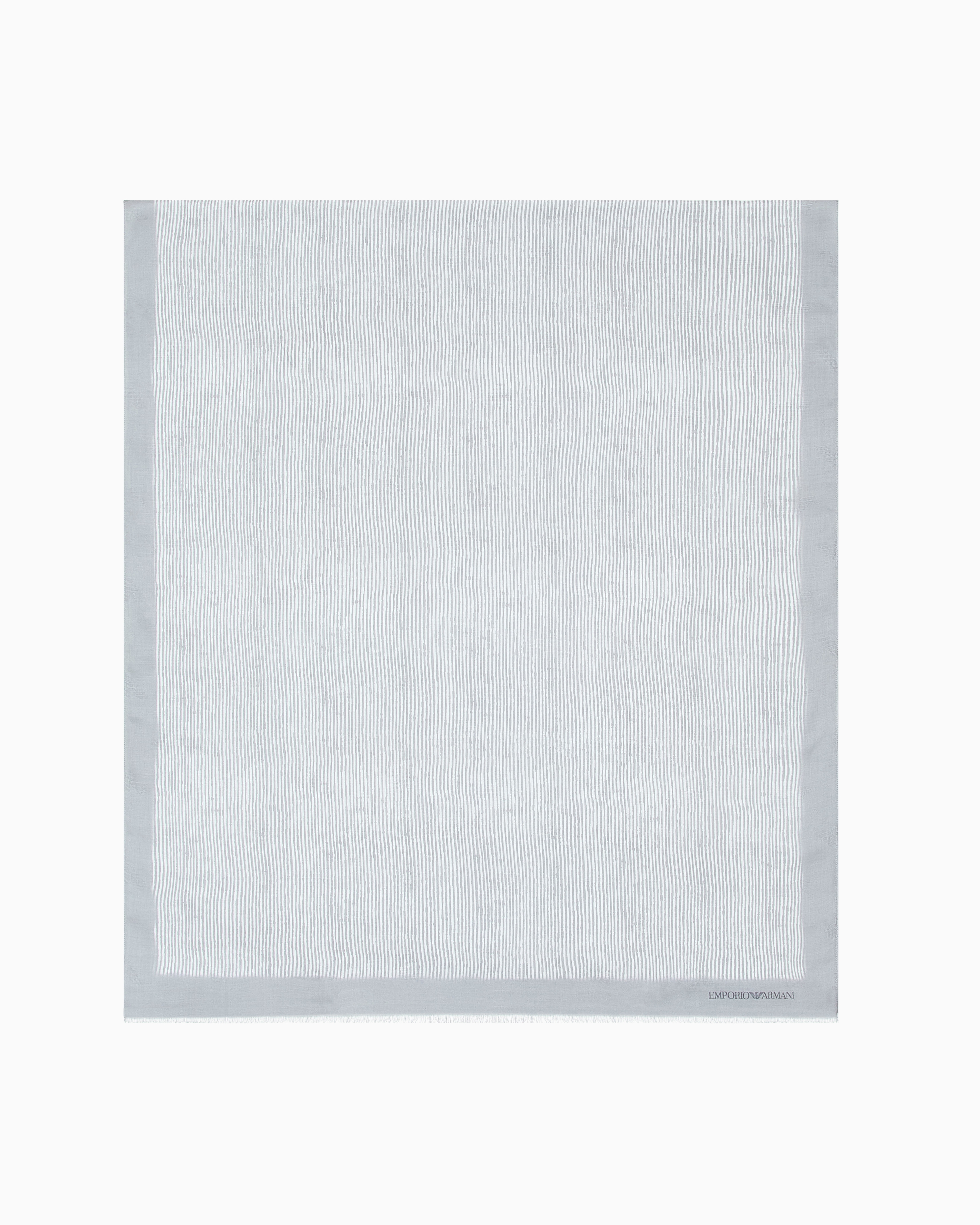 Emporio Armani Stola In Modal Fantasia Jacquard