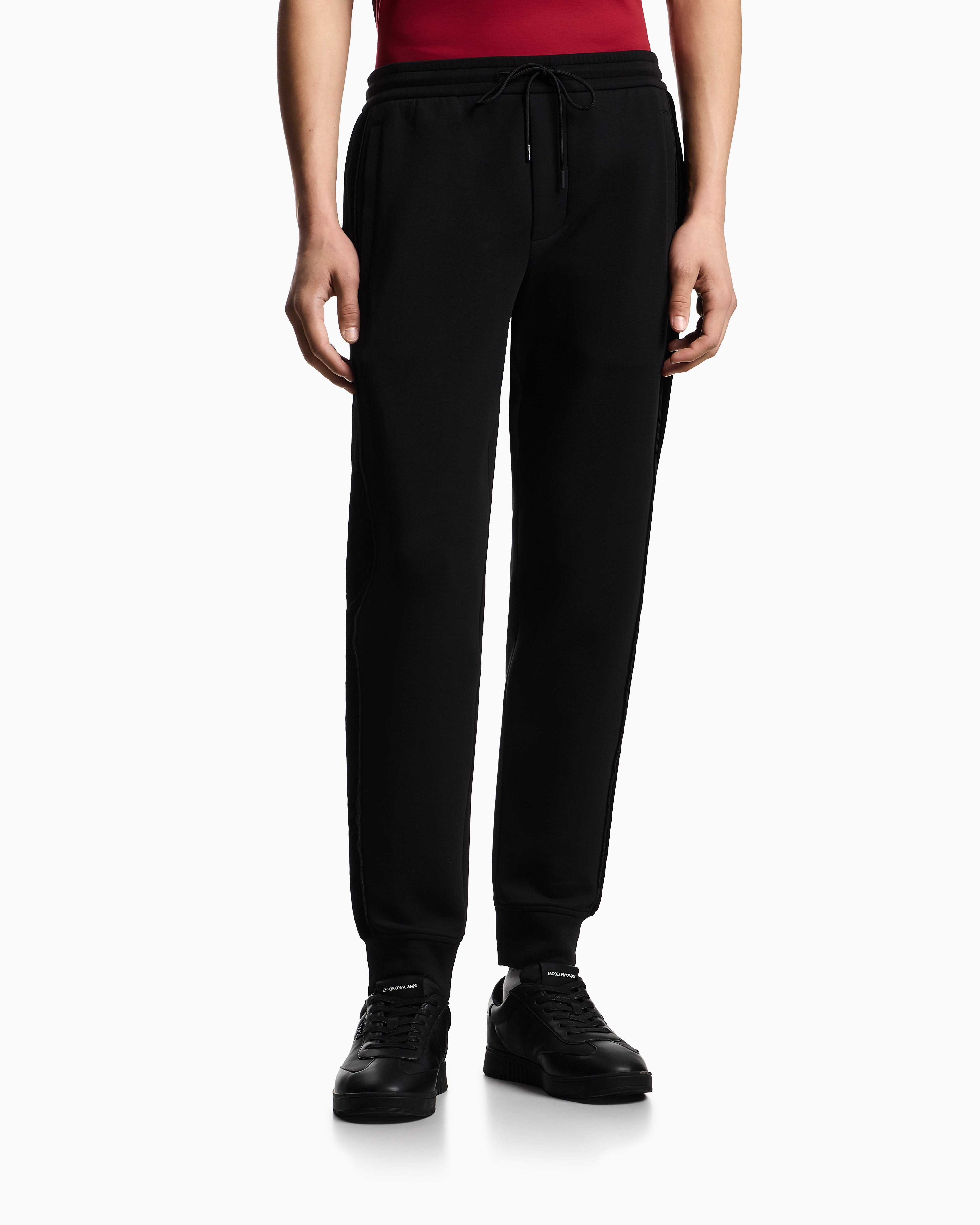 EMPORIO ARMANI ブラックパンツ スリムフィット undefined