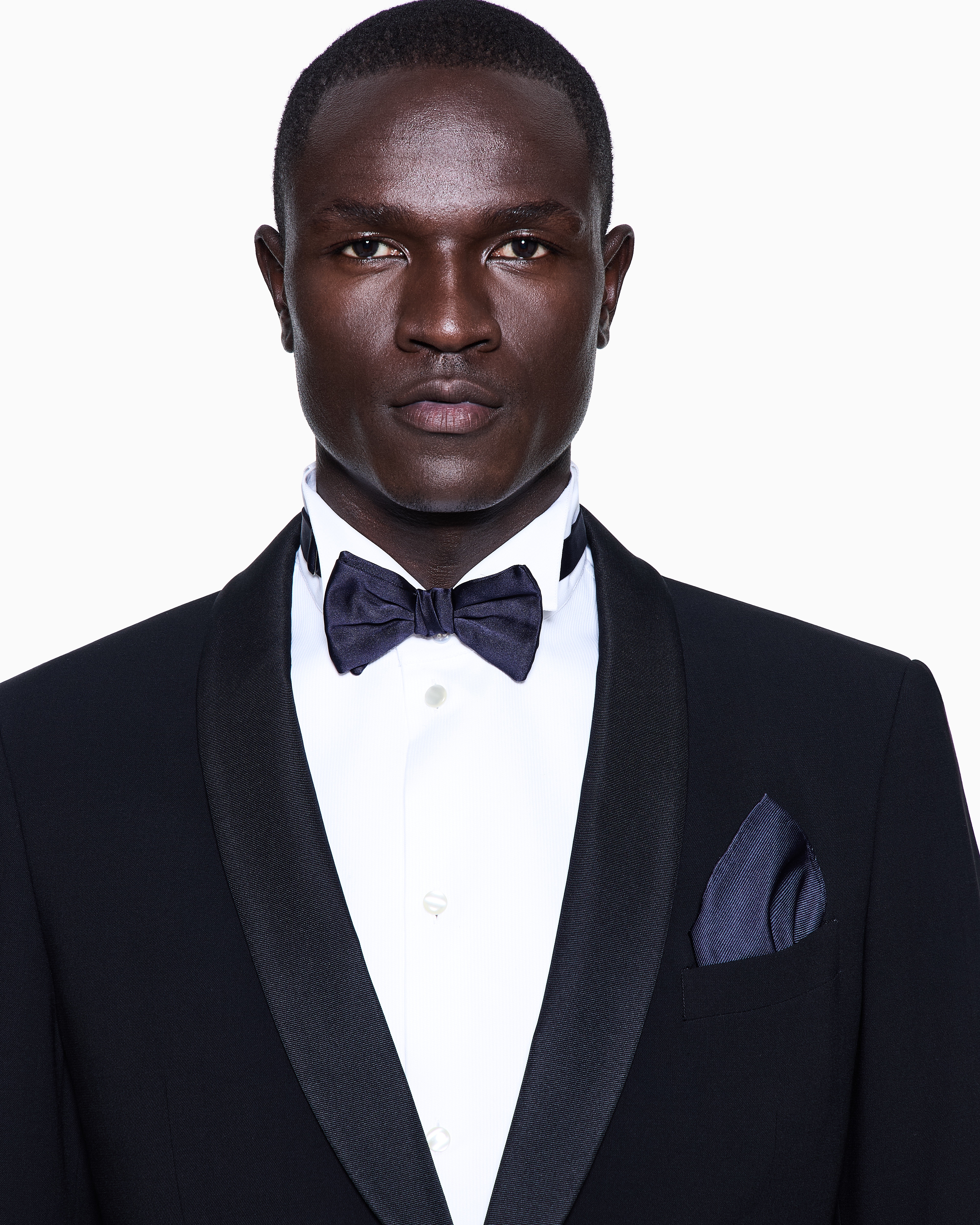 Pure silk knotted bow tie | Giorgio Armani