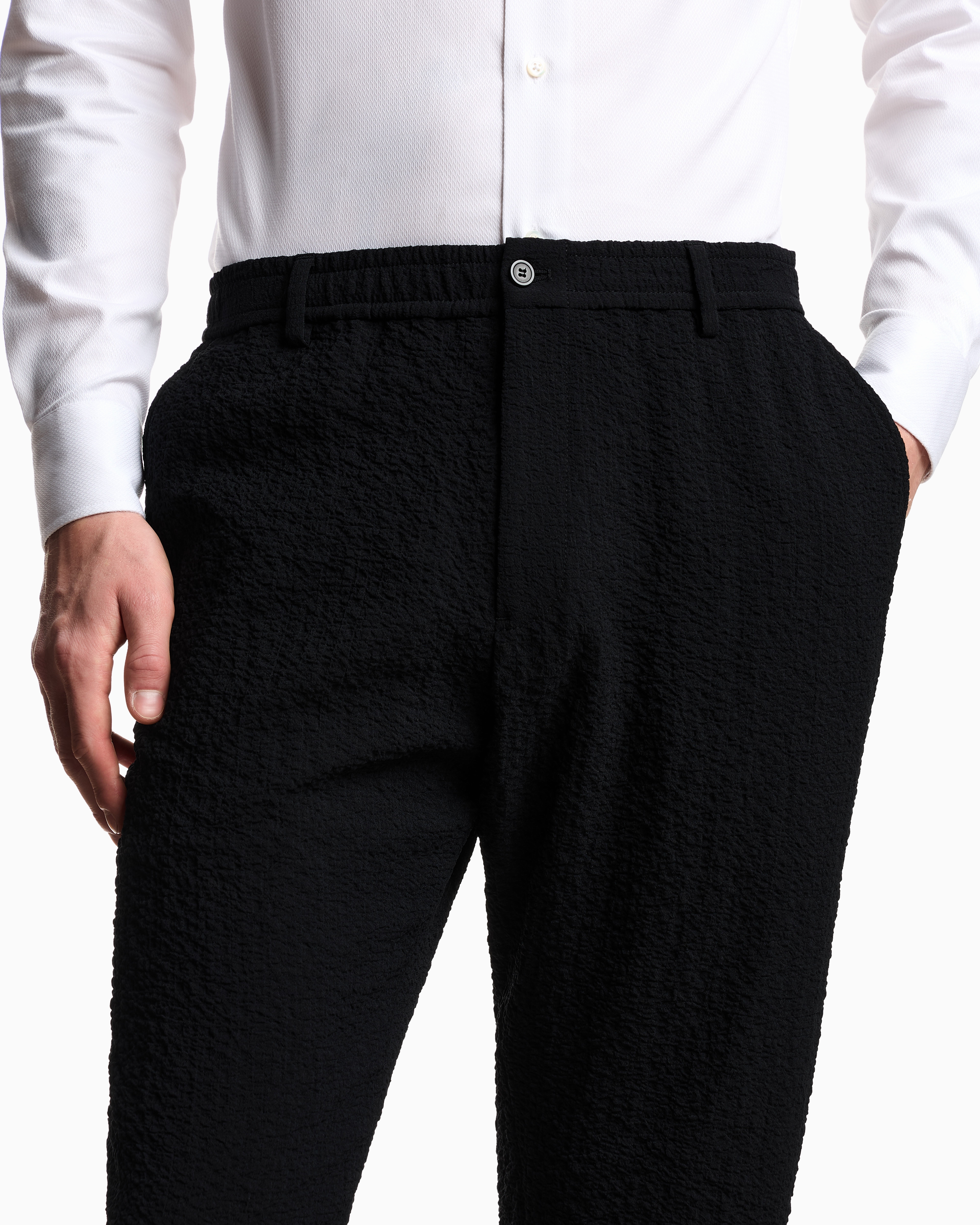 ジョルジオアルマーニ 2021年製 シアサッカー スラックス ネイビー 写真5/39｜ジョルジオ アルマーニ(Giorgio Armani) 2021年春夏