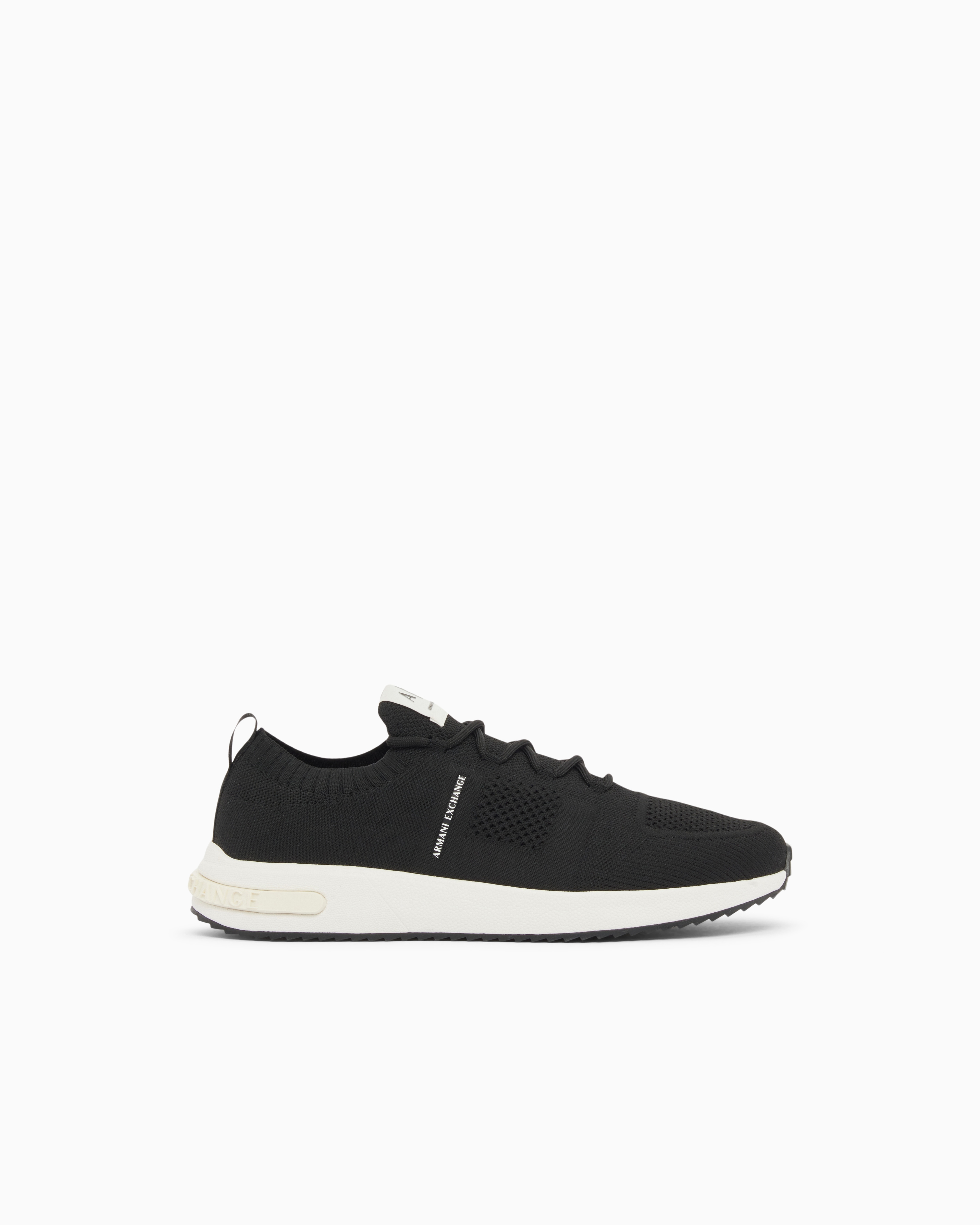 Armani Exchange Black Technical Fabric Sneakers
