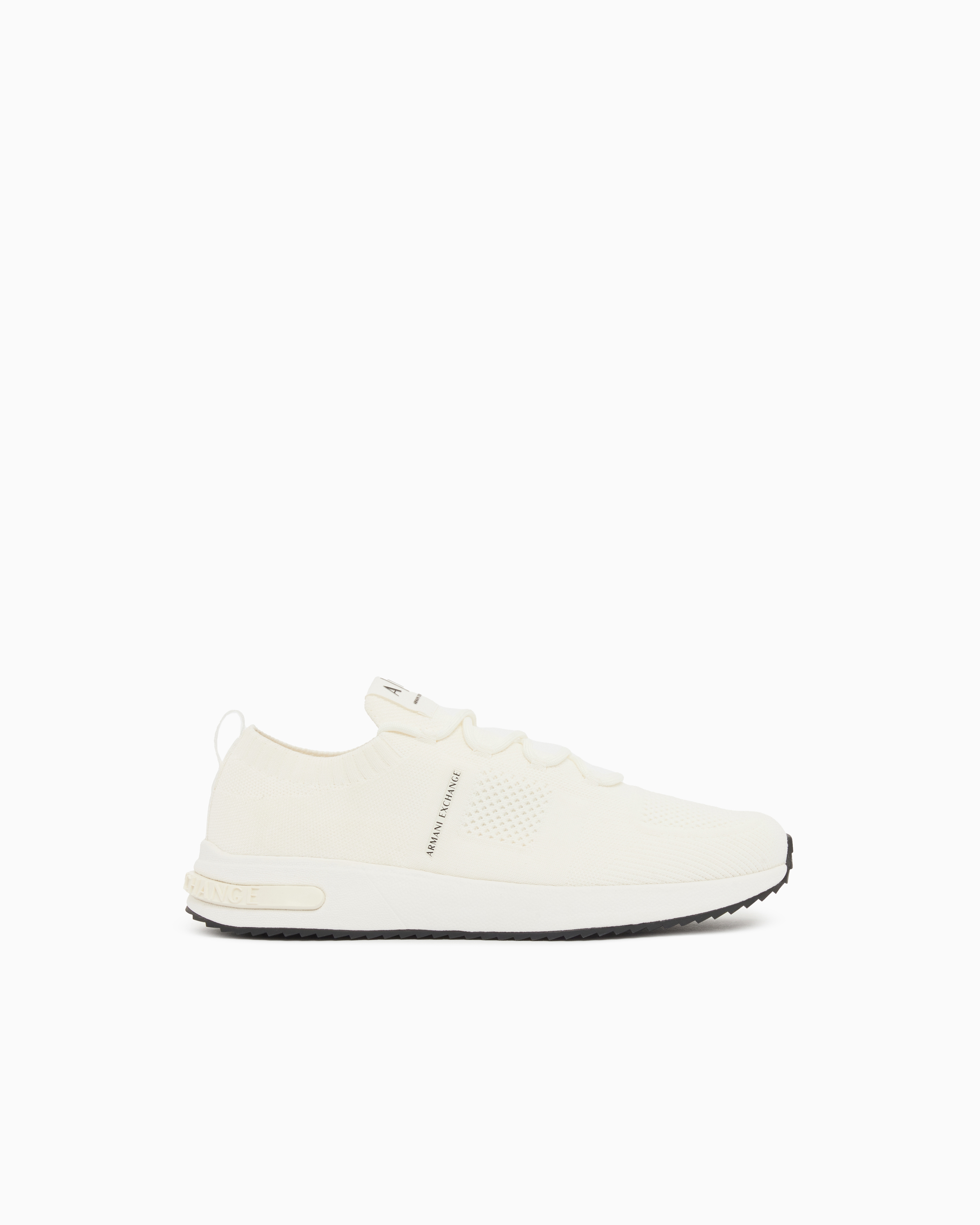 Armani Exchange White Technical Fabric Sneakers