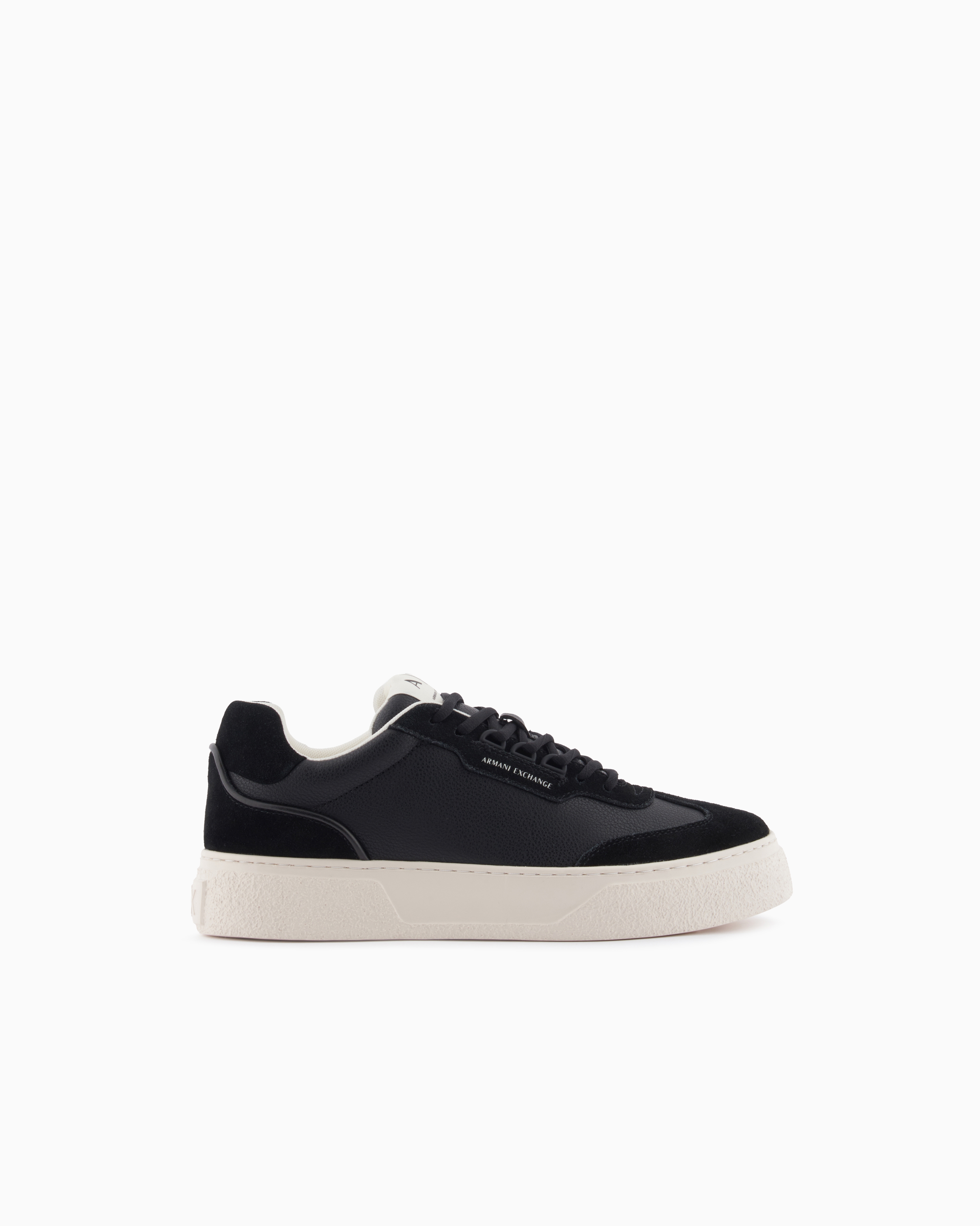 Armani Exchange Black Technical Fabric Sneakers