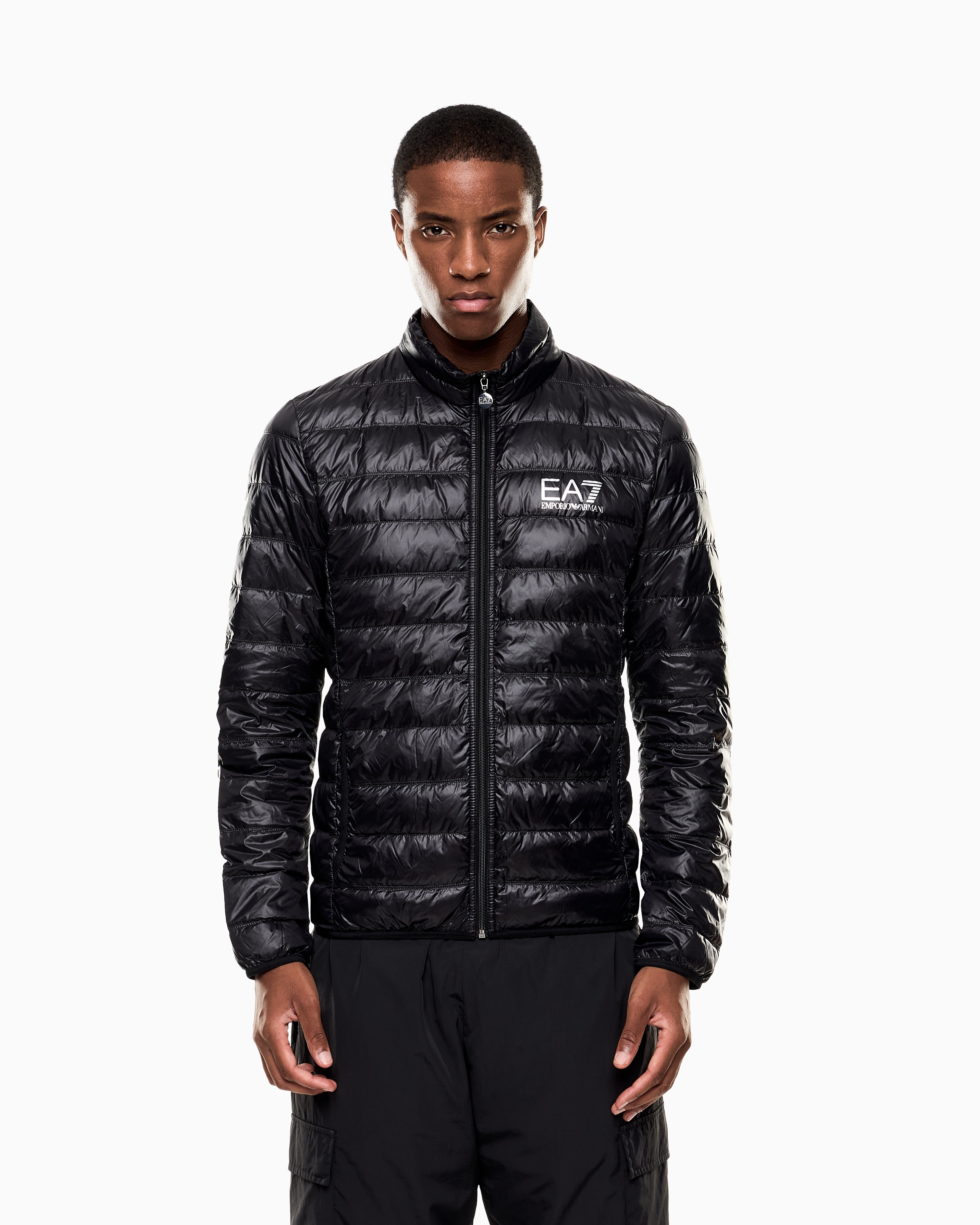 EMPORIO ARMANI 中綿ジャケット EMPORIO ARMANI エンポリオアルマーニ EA7 カラーブロック パディング