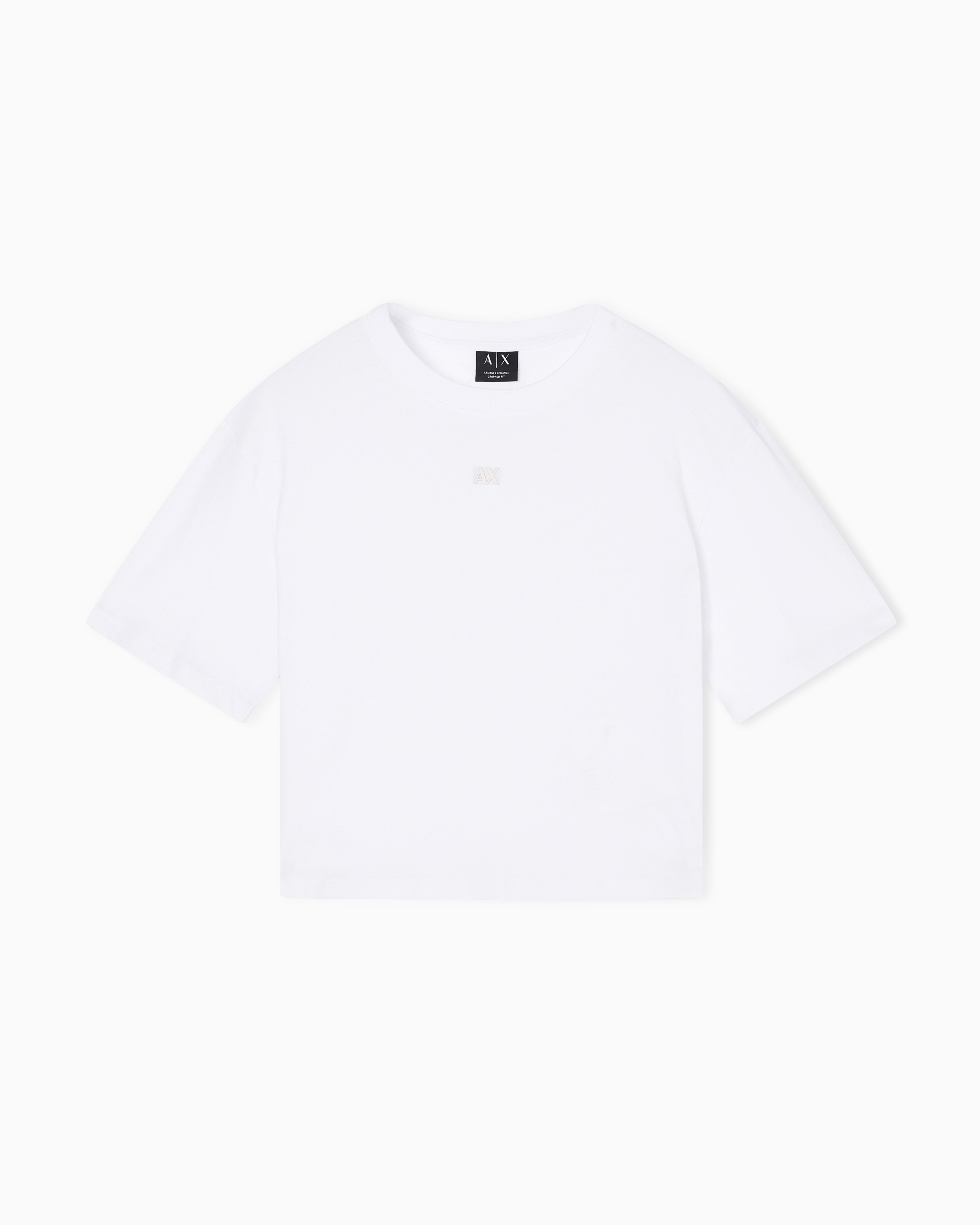 Armani Exchange Cropped T-shirts In White