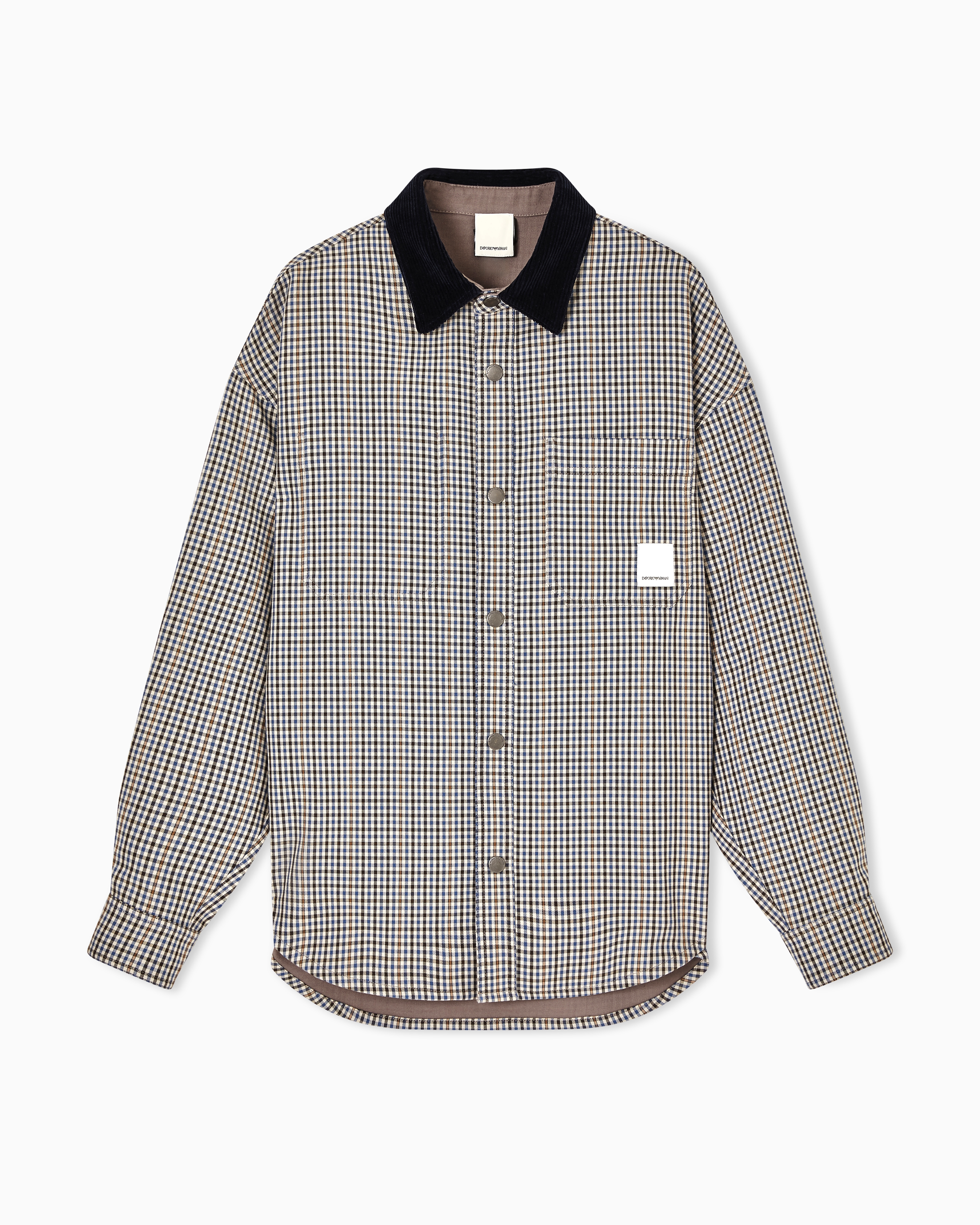 Emporio Armani Patterned Eagle Club Reversible Blouson With Check Motif