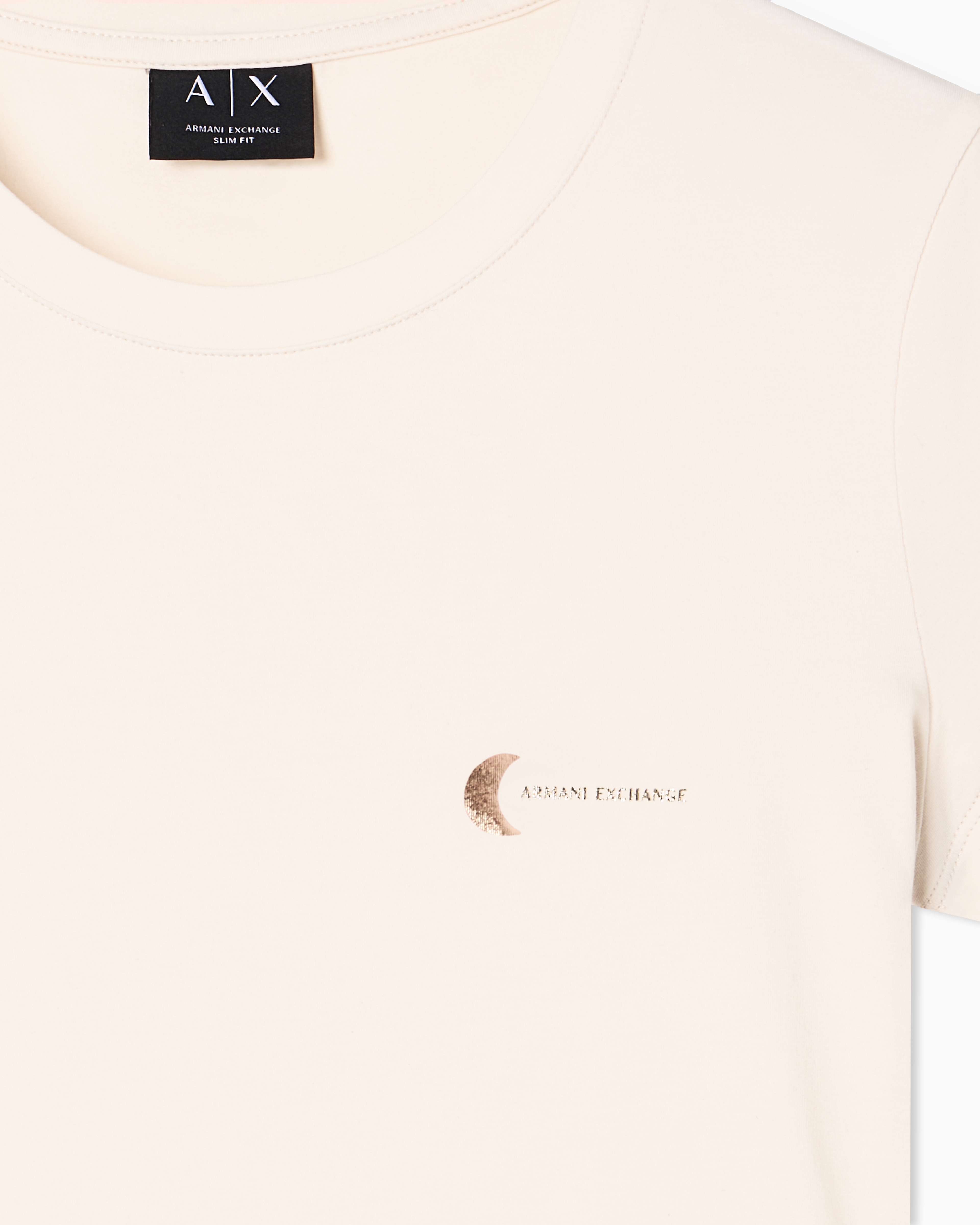 Armani Exchange Slim Fit T-shirts In Pink