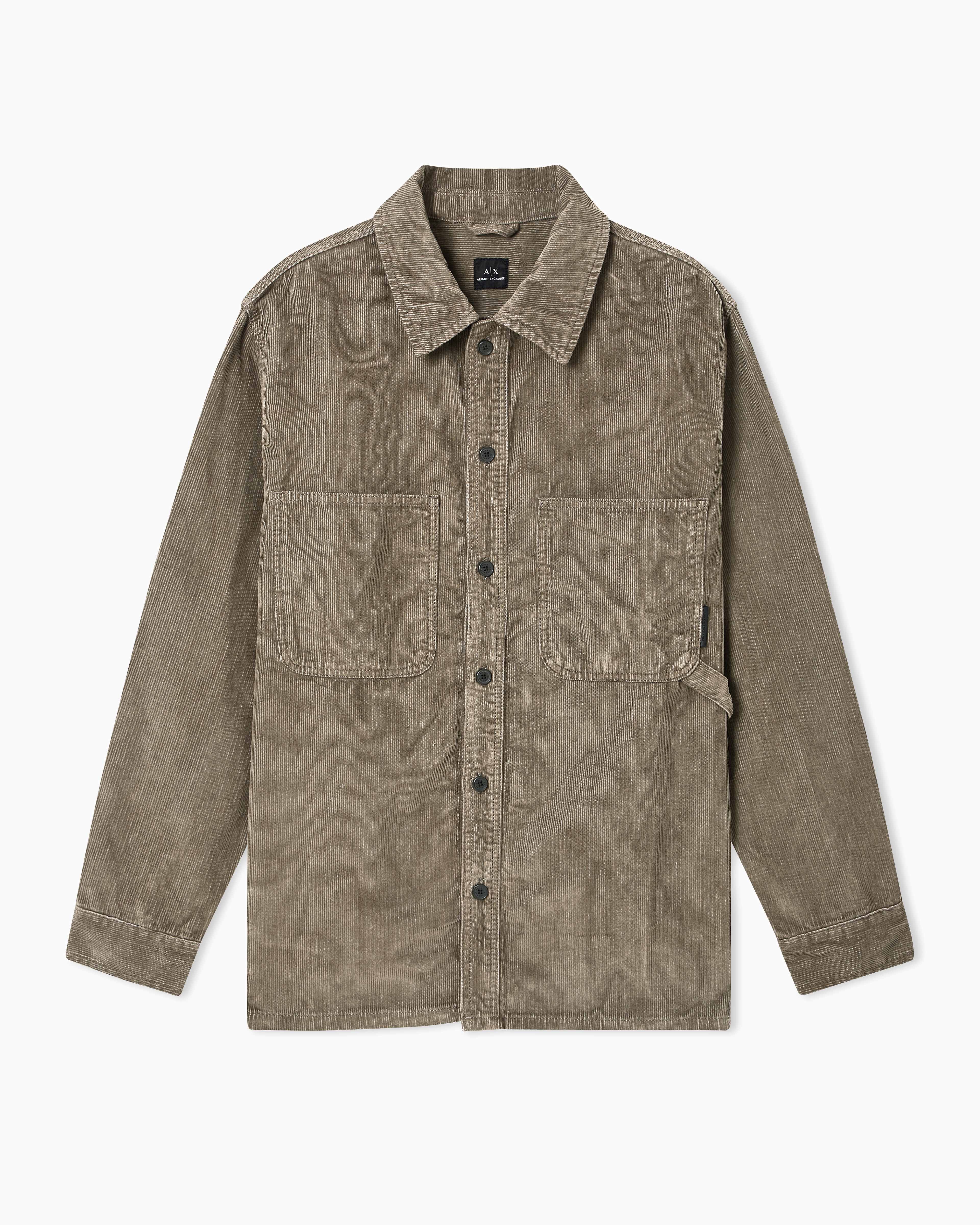 Armani Exchange - Corduroy shirt, Man, Camel, Size: