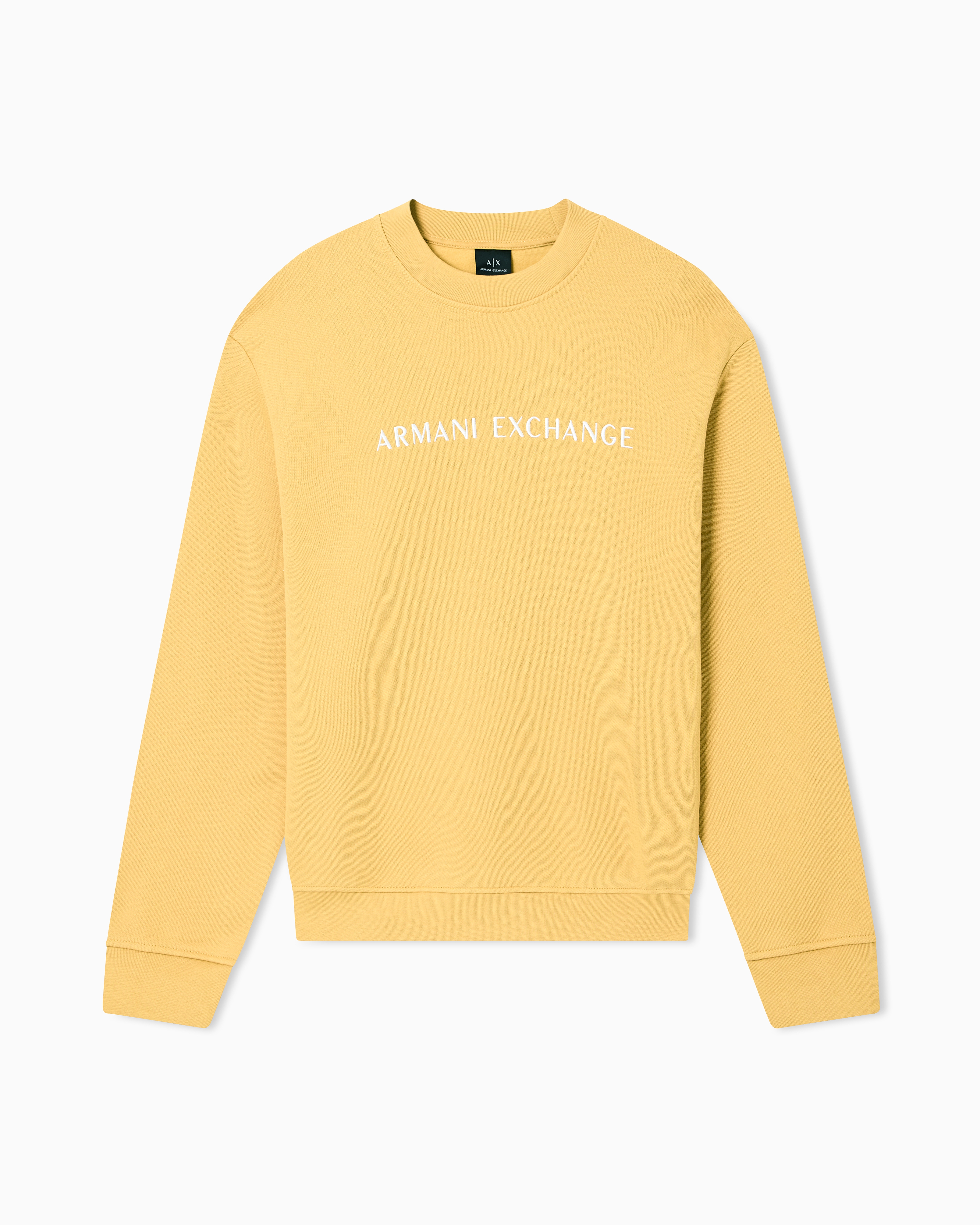Armani Exchange - Regular fit polo shirt with zip and contrasting bands, Man, Yellow, Size:
