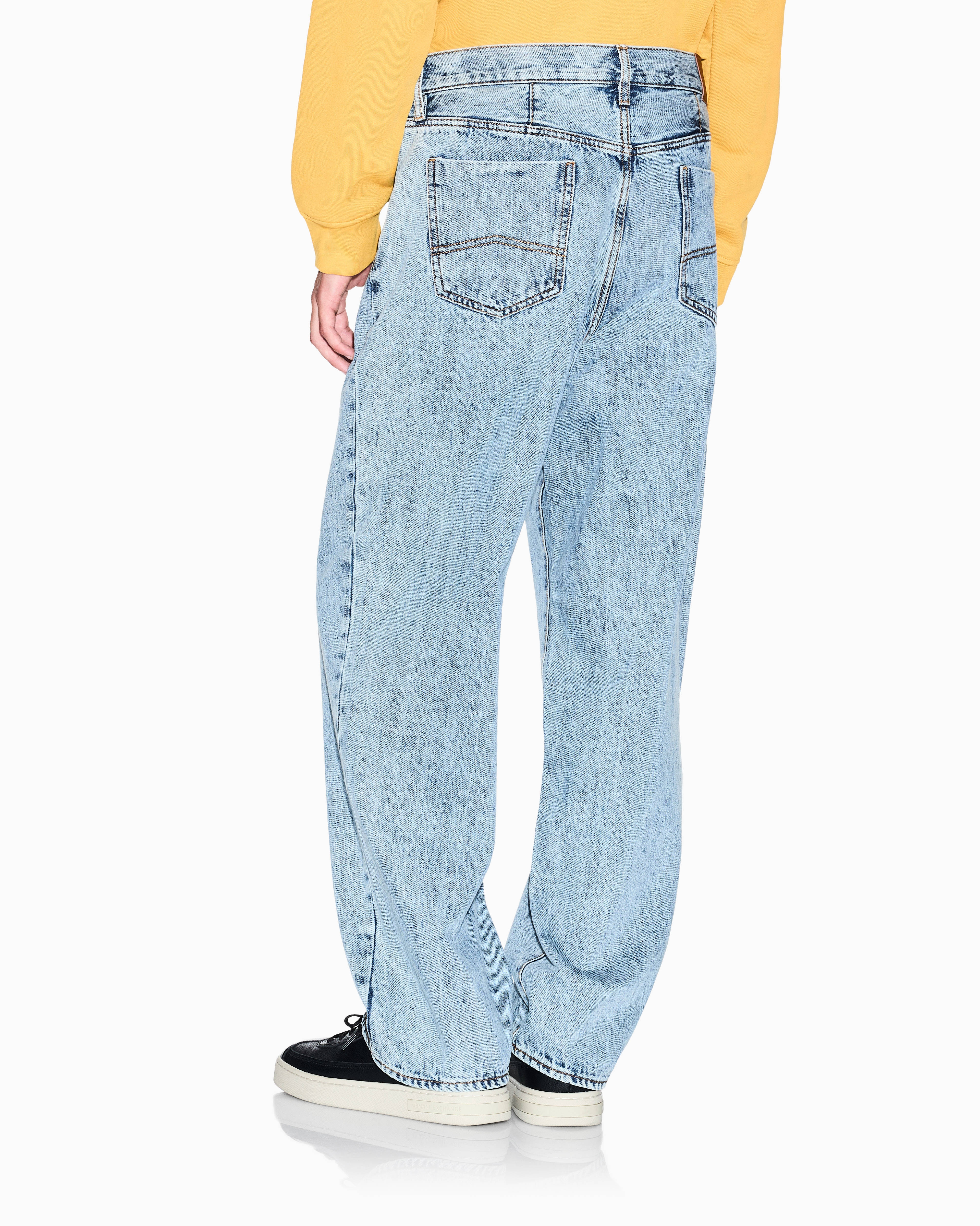 Armani Exchange - Hoodie with stripes, Man, Blue, Size: