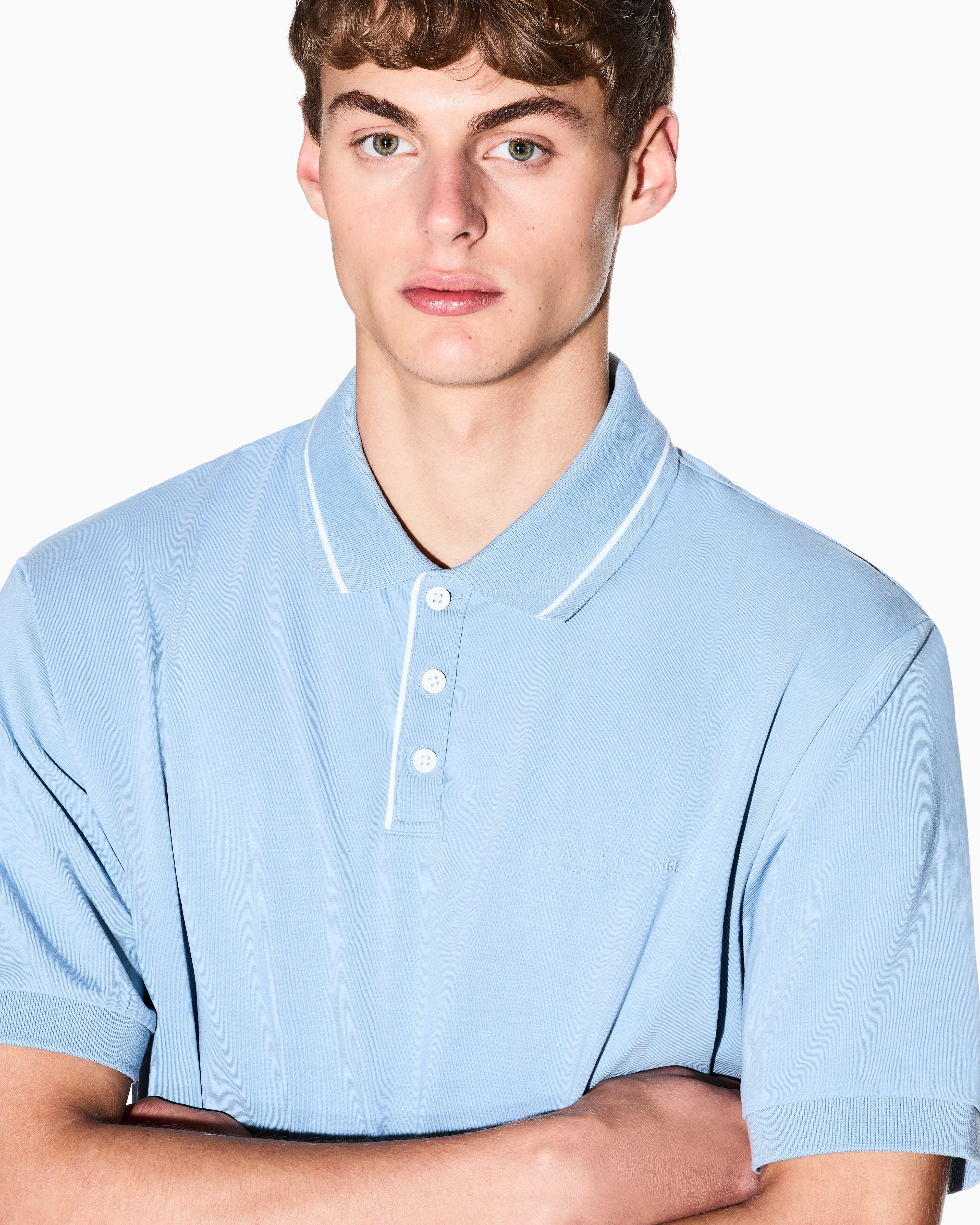 Regular fit polo shirt stretch jersey