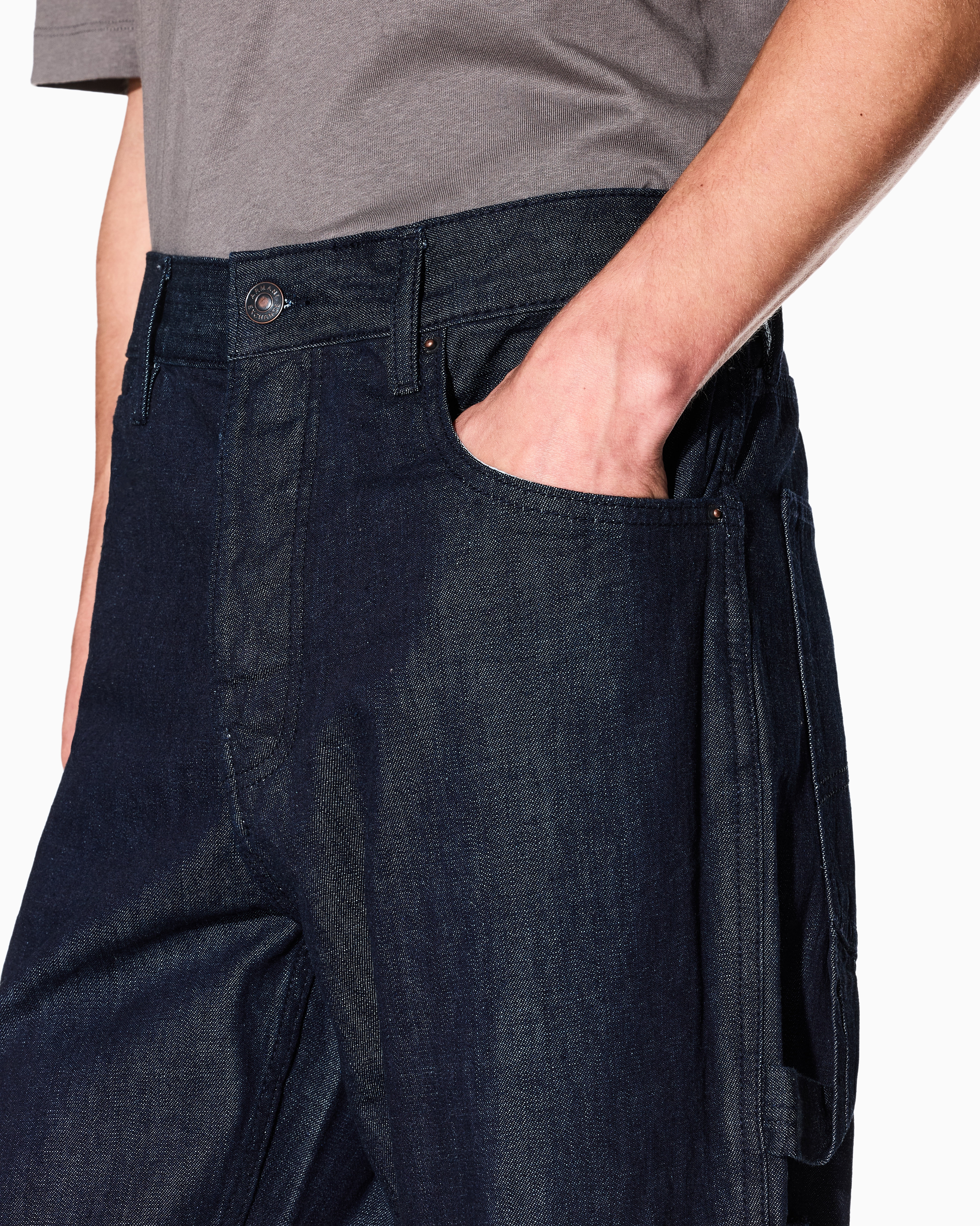 Armani Exchange - Regular fit cotton jeans, Man, Blue, Size: