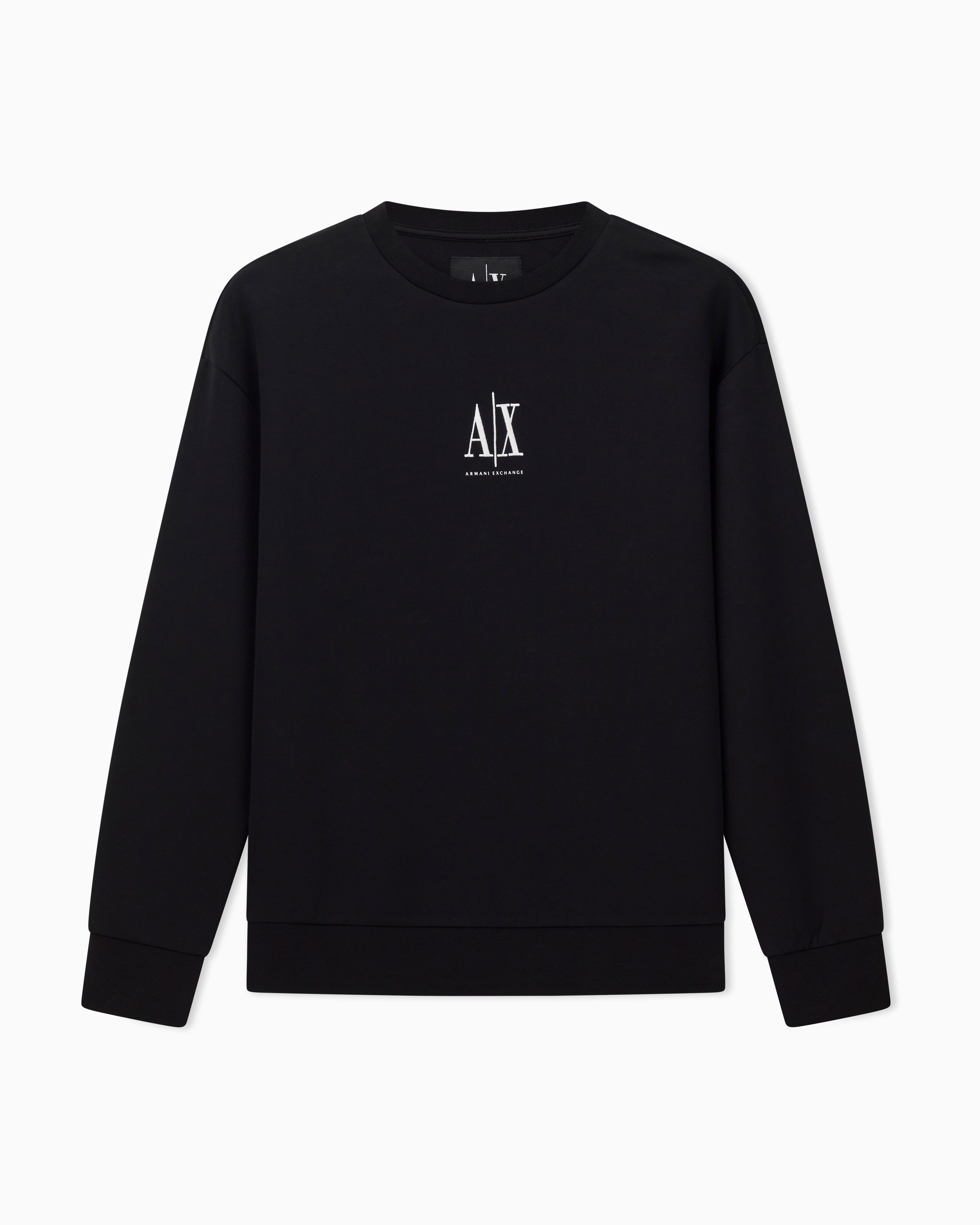 Armani Exchange - Sweatshirts without Hood, Woman, Black, Size: