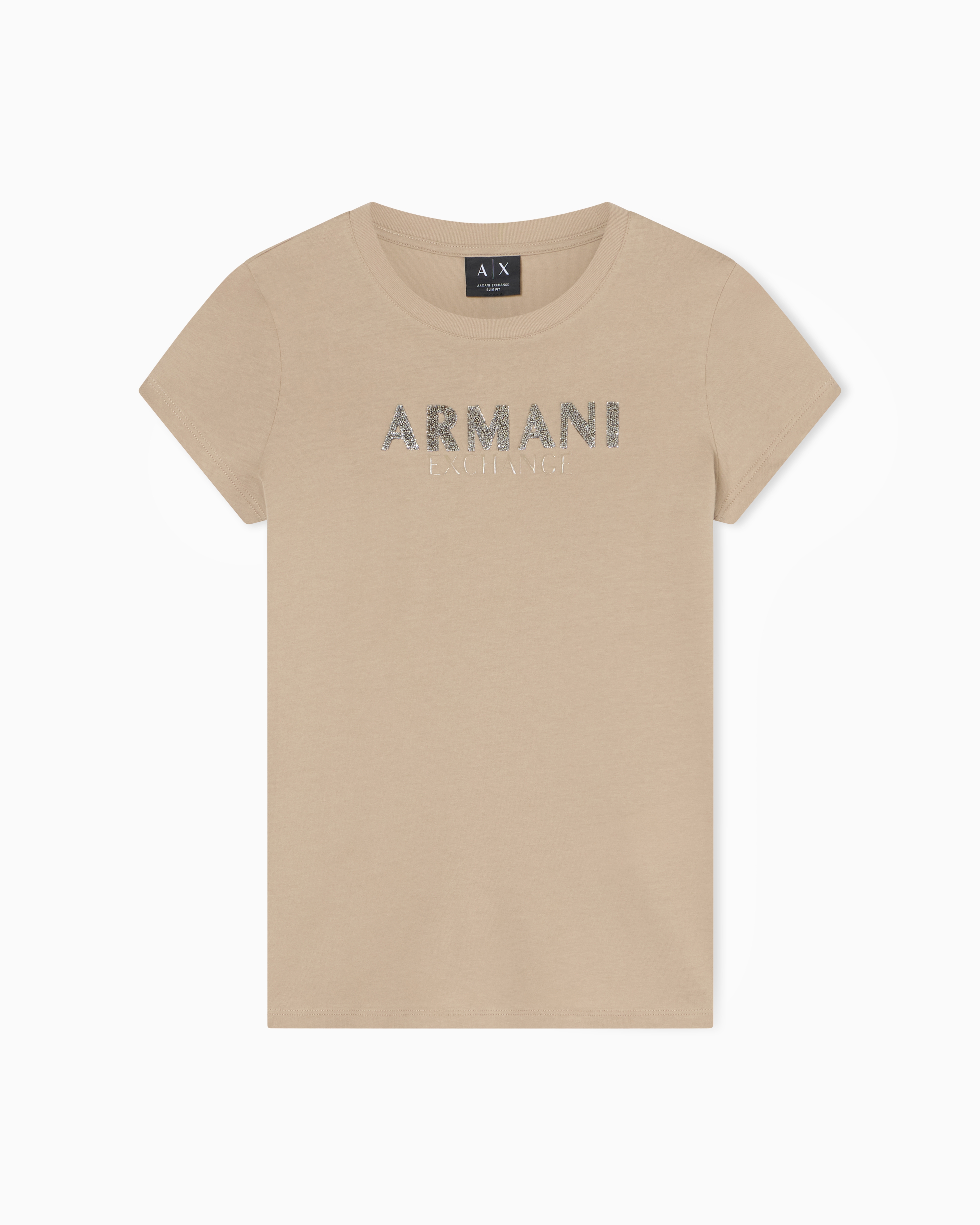 Armani Exchange Slim Fit T-shirts In Neutral