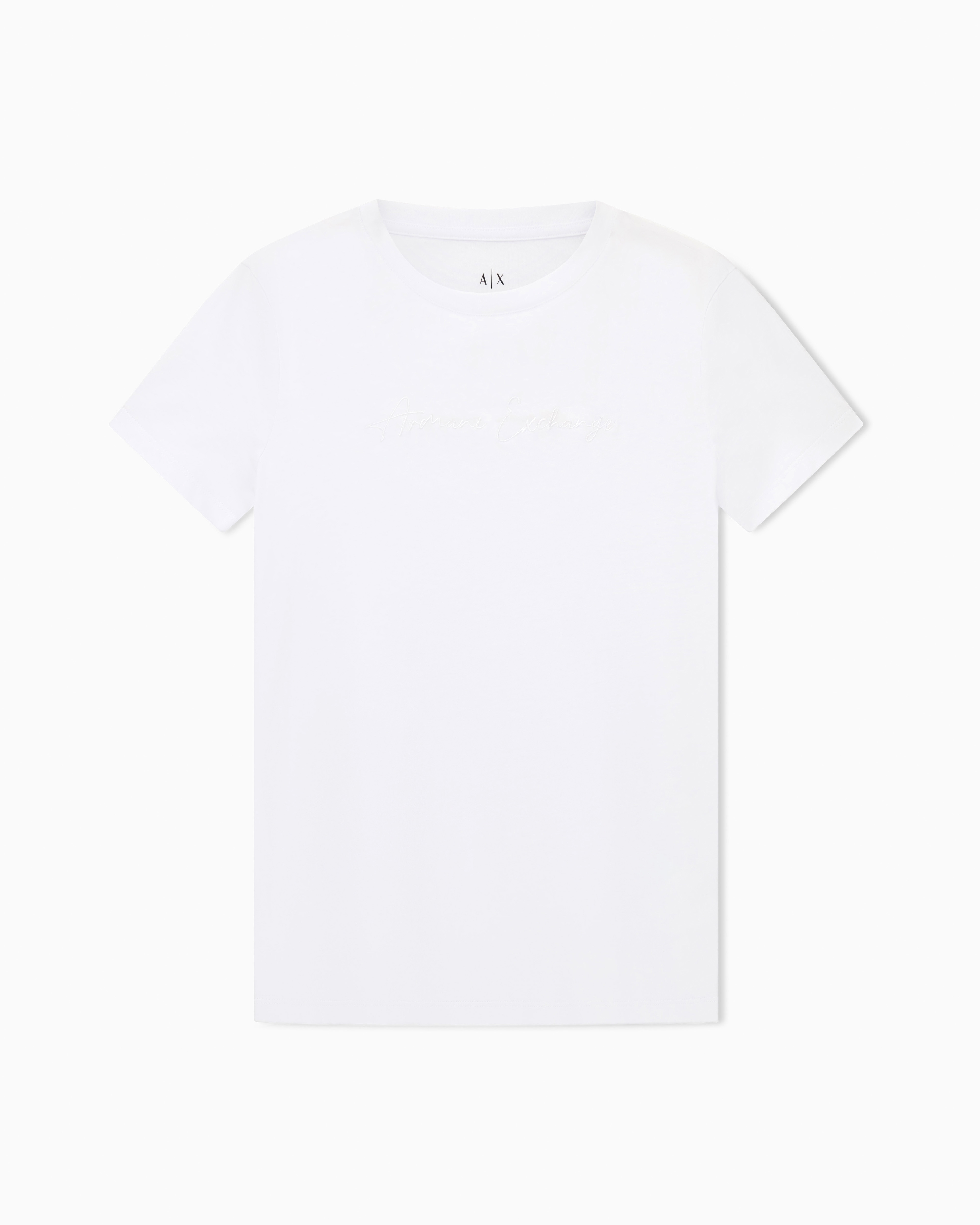 Armani Exchange - Regular fit jersey t-shirt, Woman, White, Size: