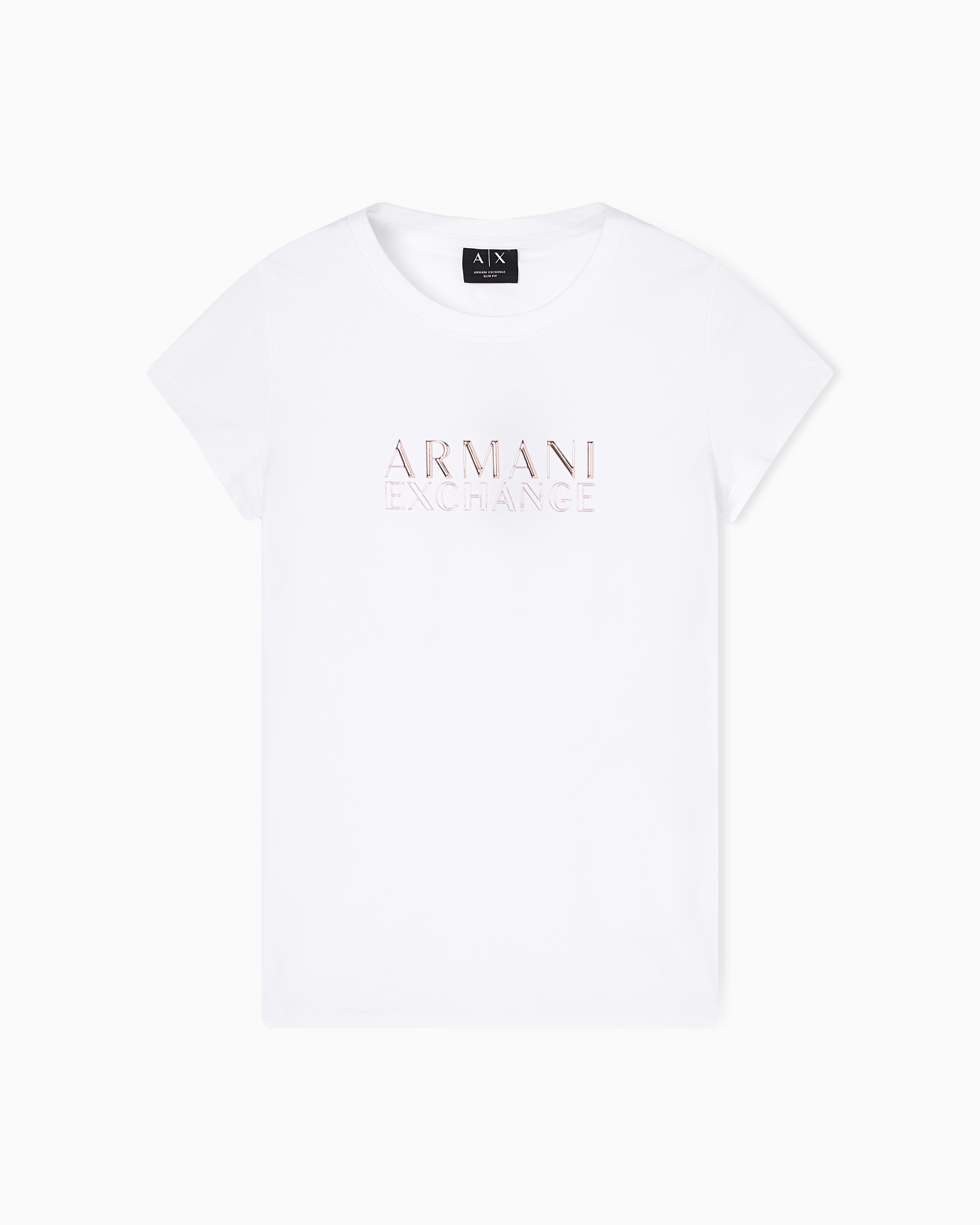 Armani Exchange Slim Fit T-shirts In White