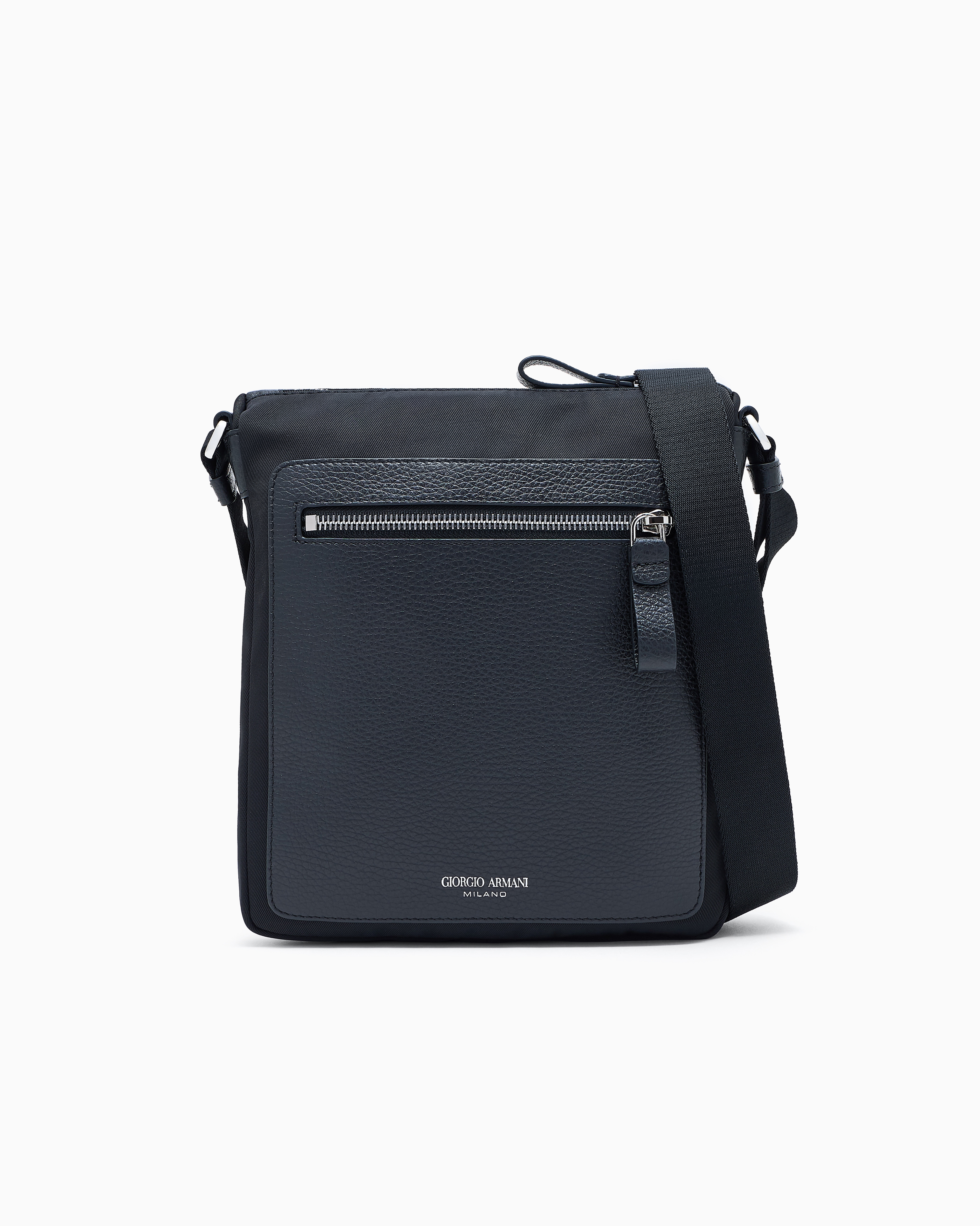 GIORGIO ARMANI ショルダーバッグ Men's Leather Crossbody Bag | Giorgio Armani