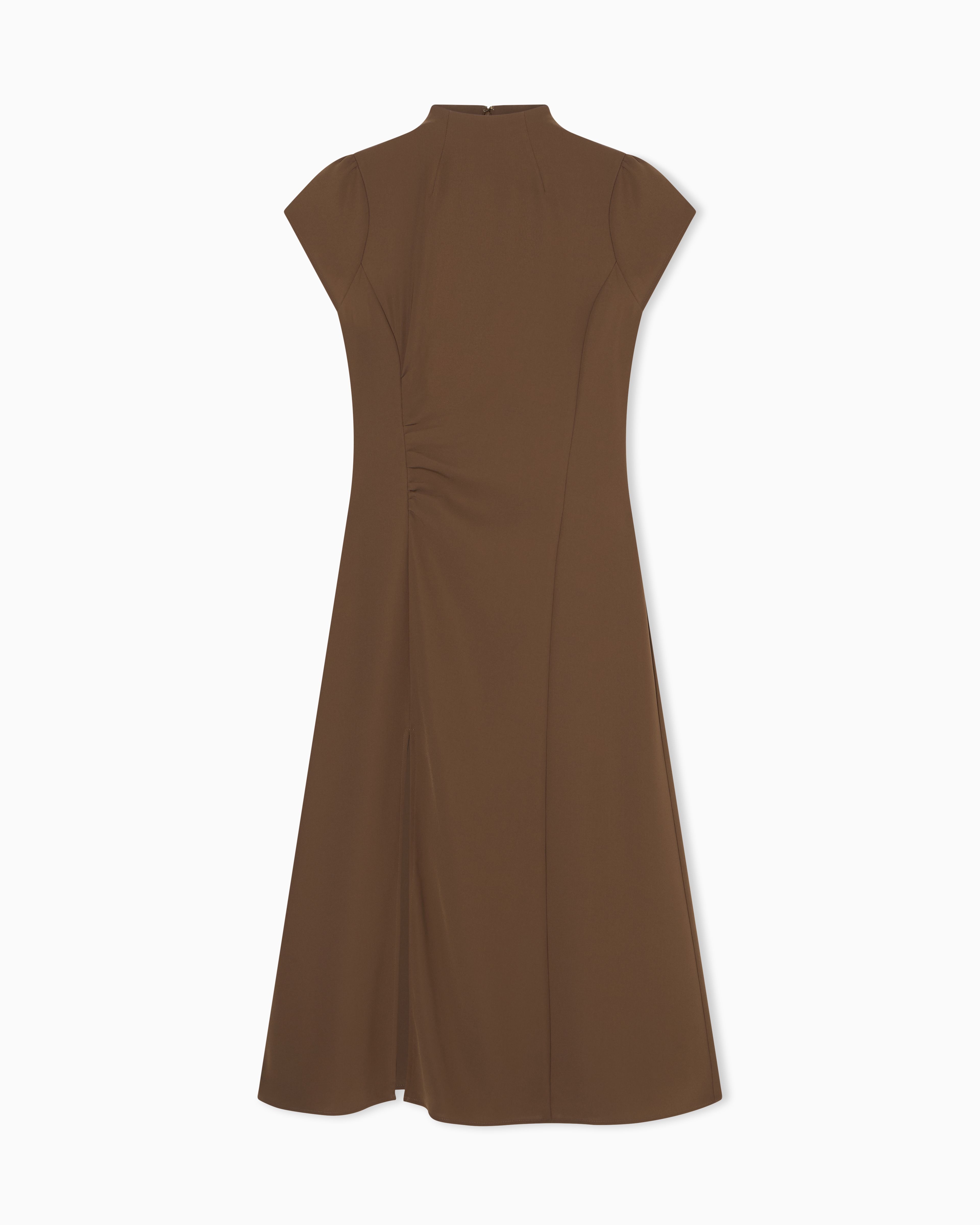 Armani Exchange Abito Midi Svasato Con Drappeggio