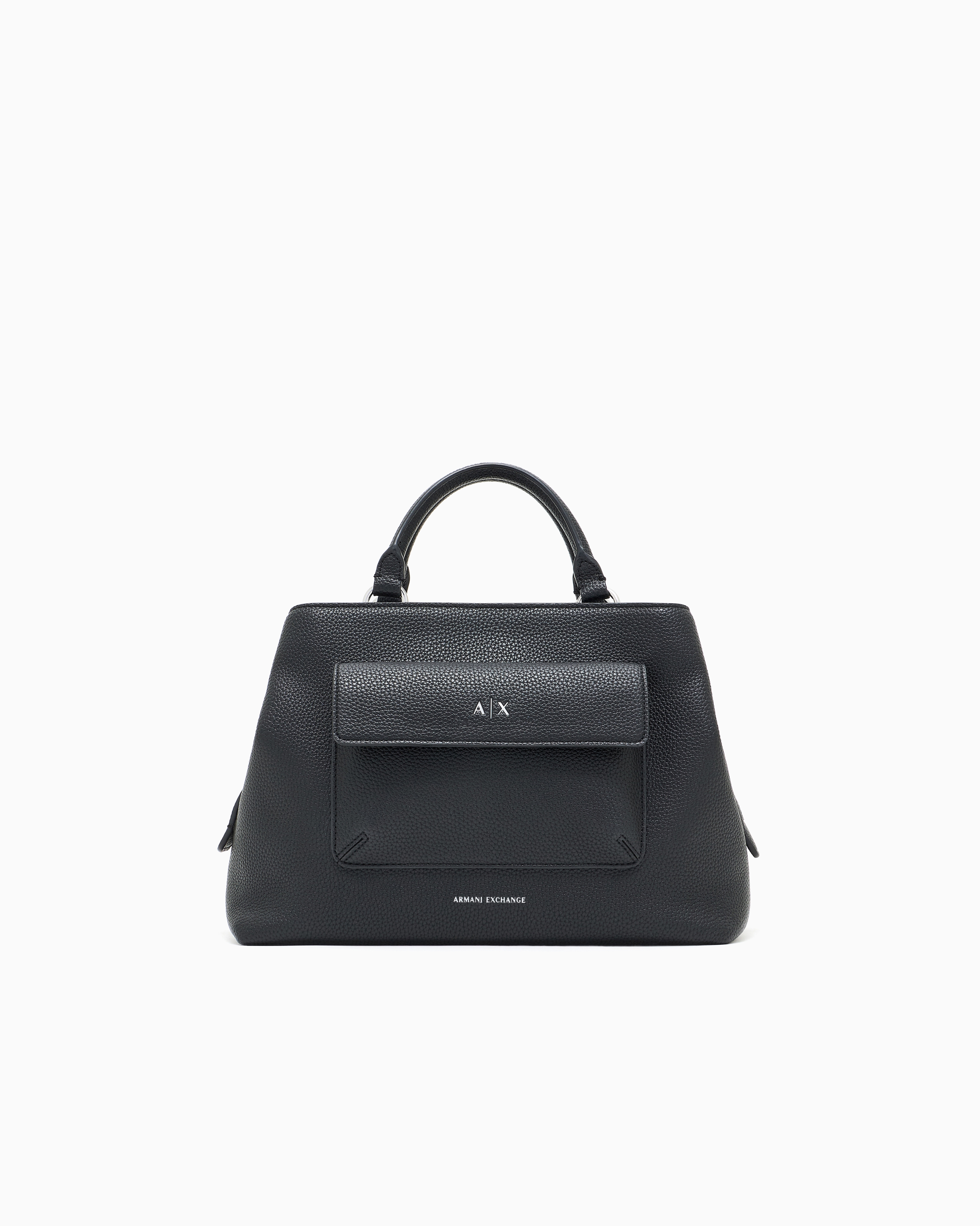 Armani Exchange Black Handbag With Shoulder Strap With Logo