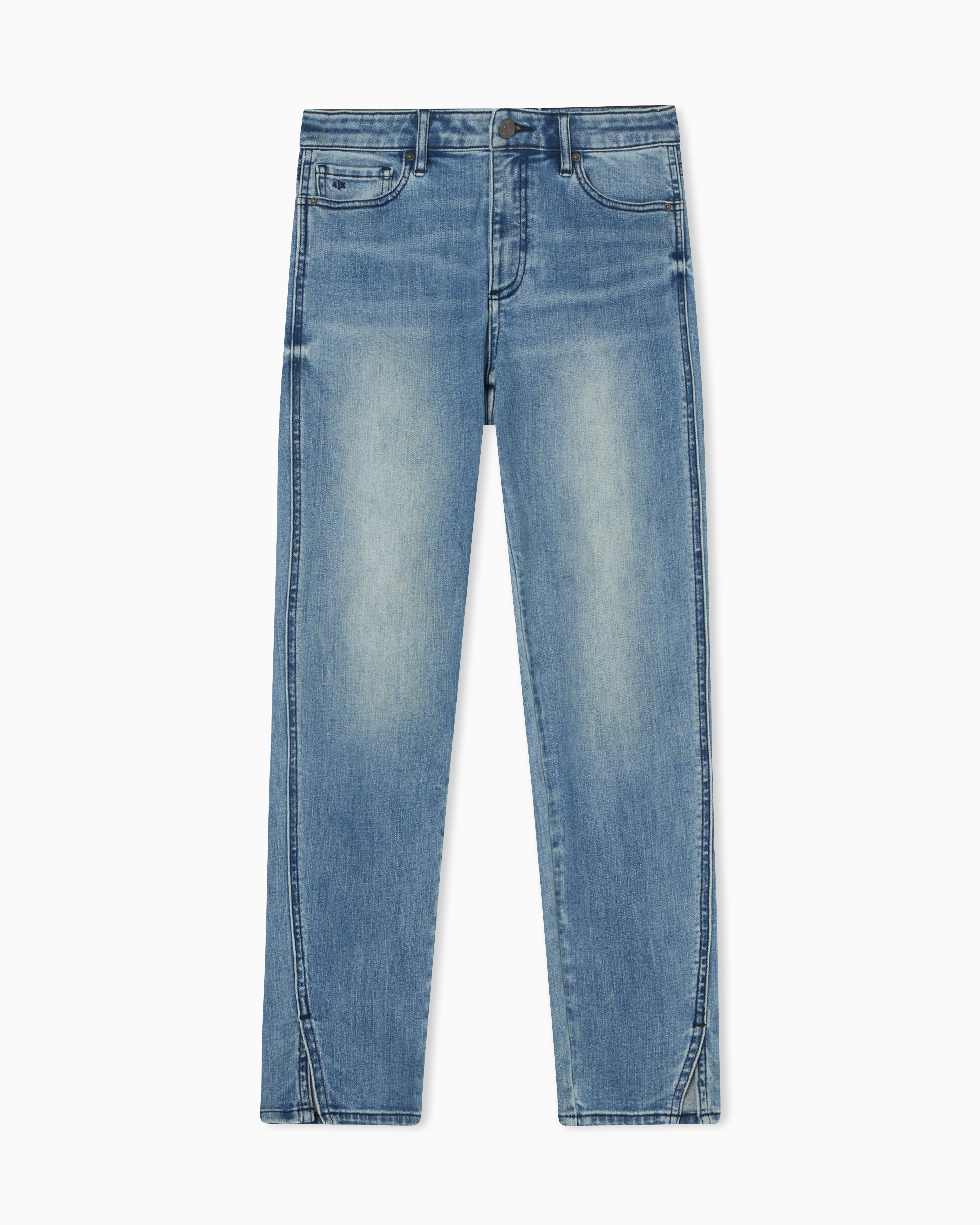 Armani Exchange Blue Super Skinny Jeans In Indigo Stretch Denim