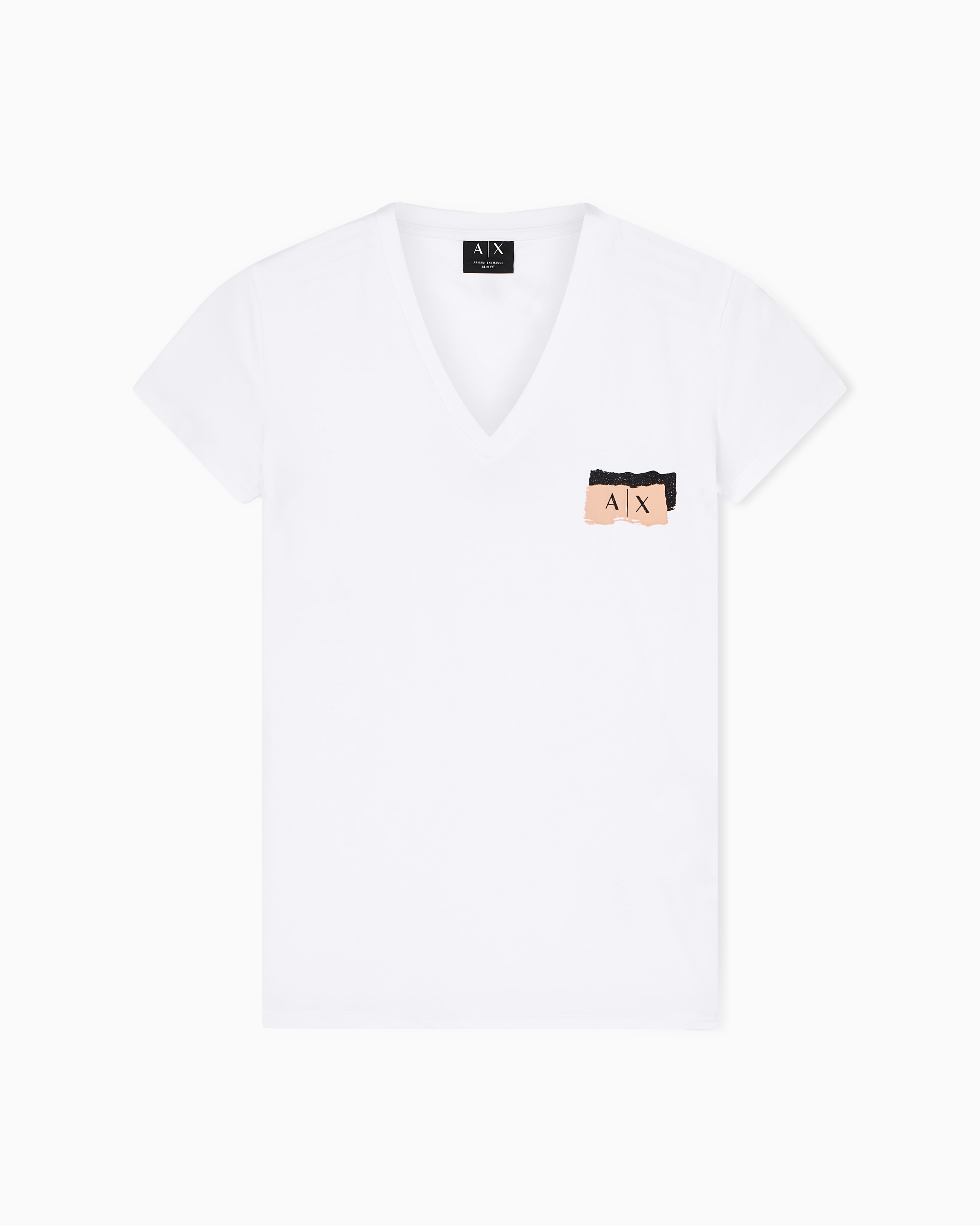 Armani Exchange Slim Fit T-shirts In White