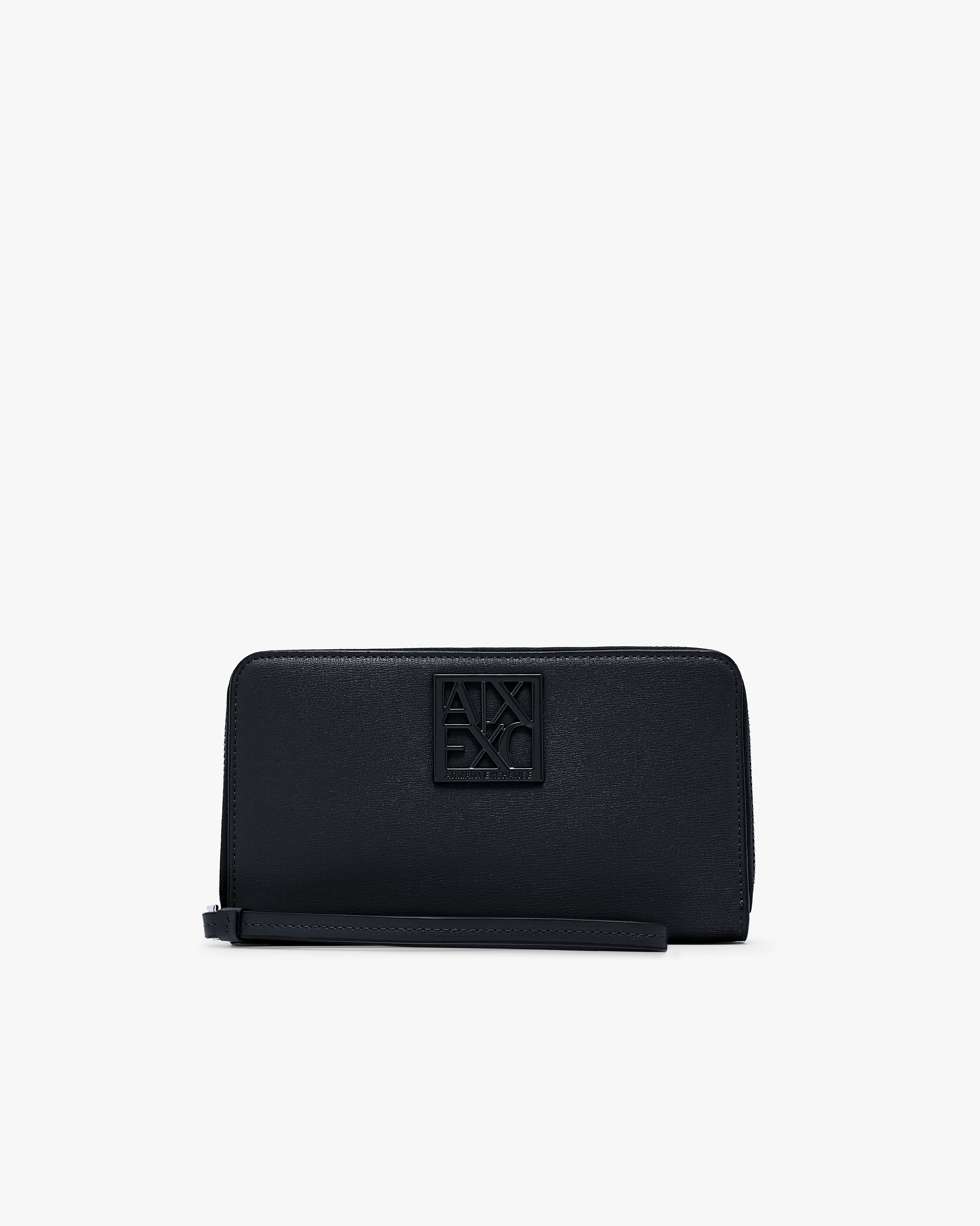 Armani Exchange Black Zip-Around Wallet