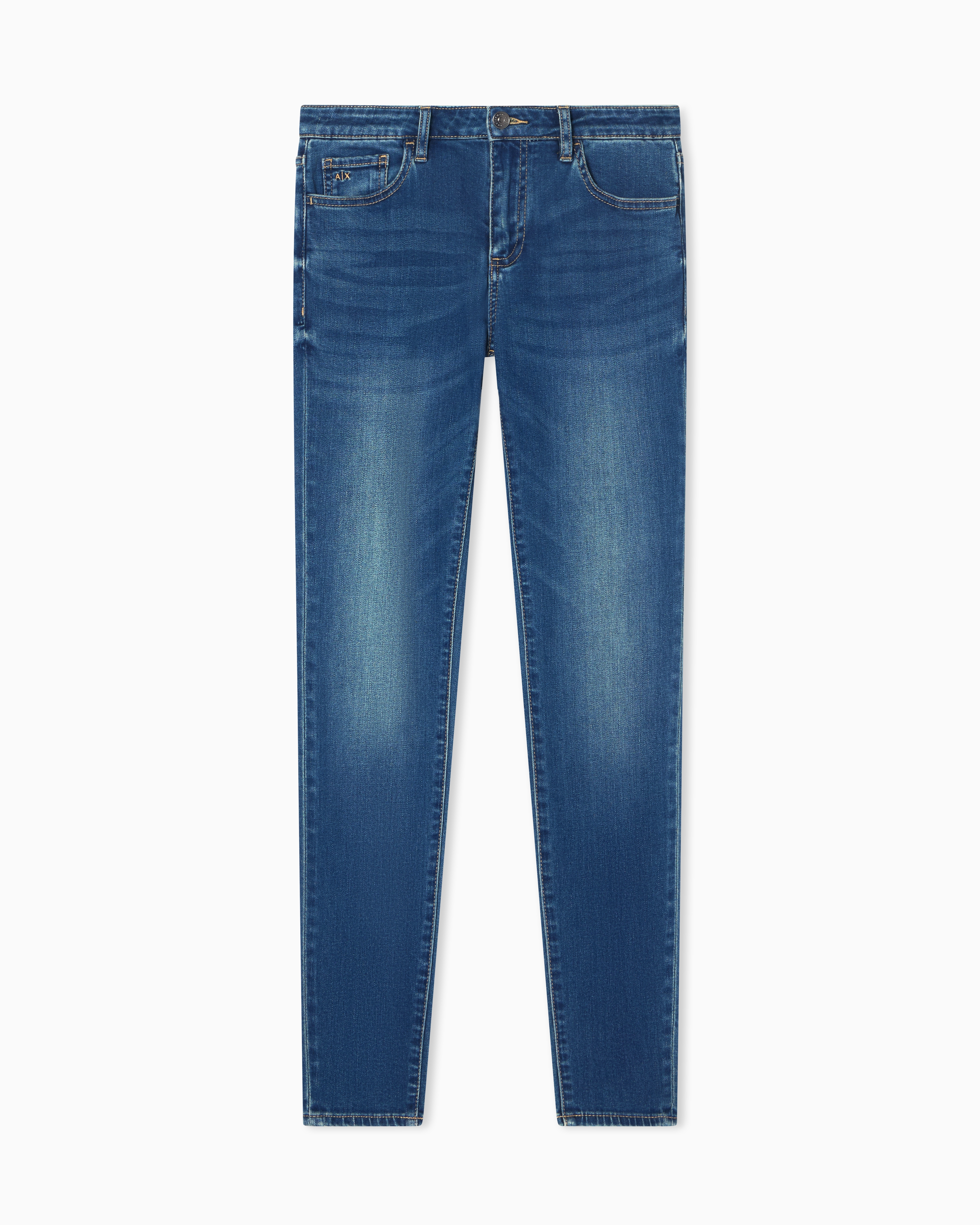 Armani Exchange - Super Skinny Jeans, Woman, Blue, Size: