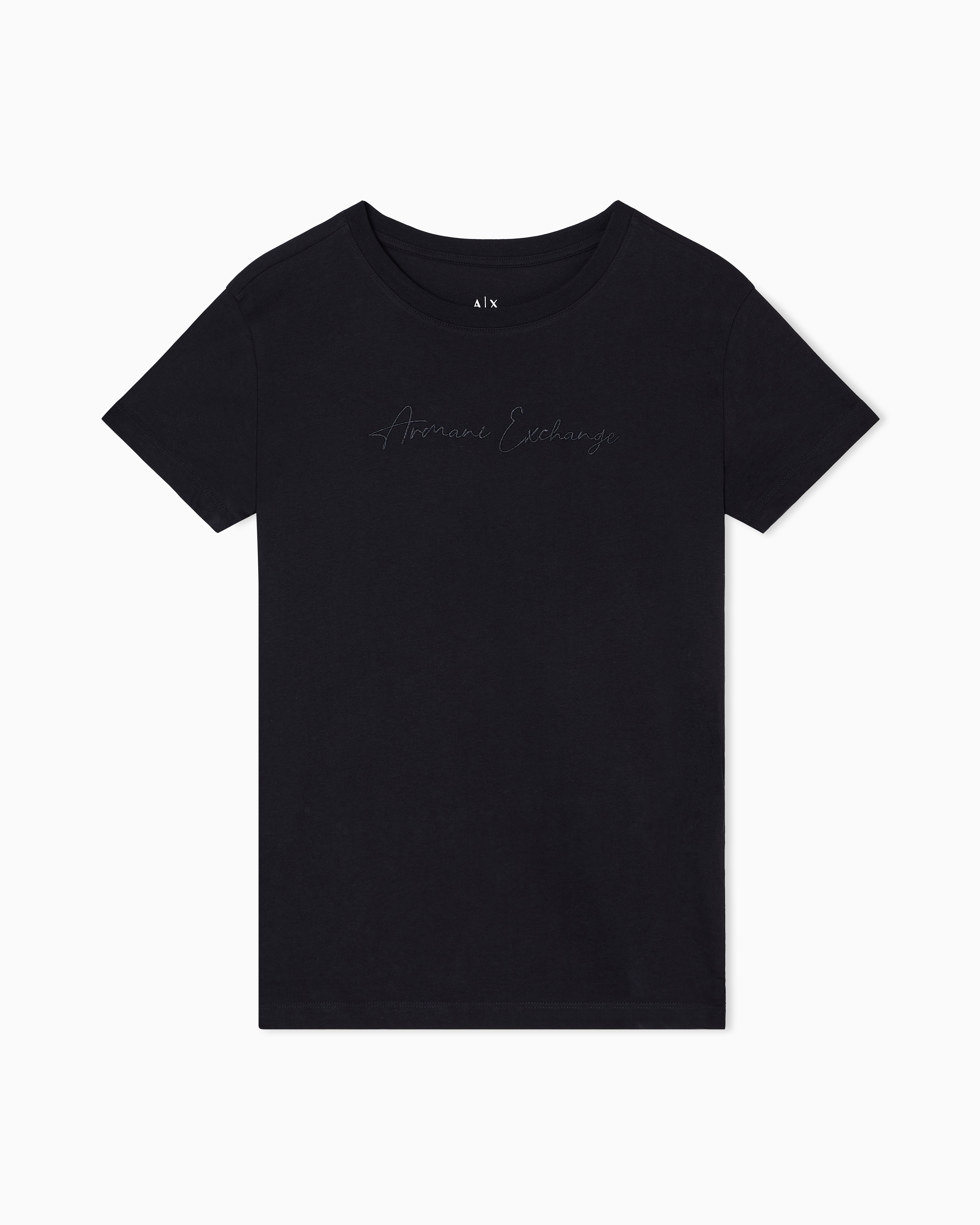 Armani Exchange - Regular fit jersey t-shirt, Woman, Black, Size: