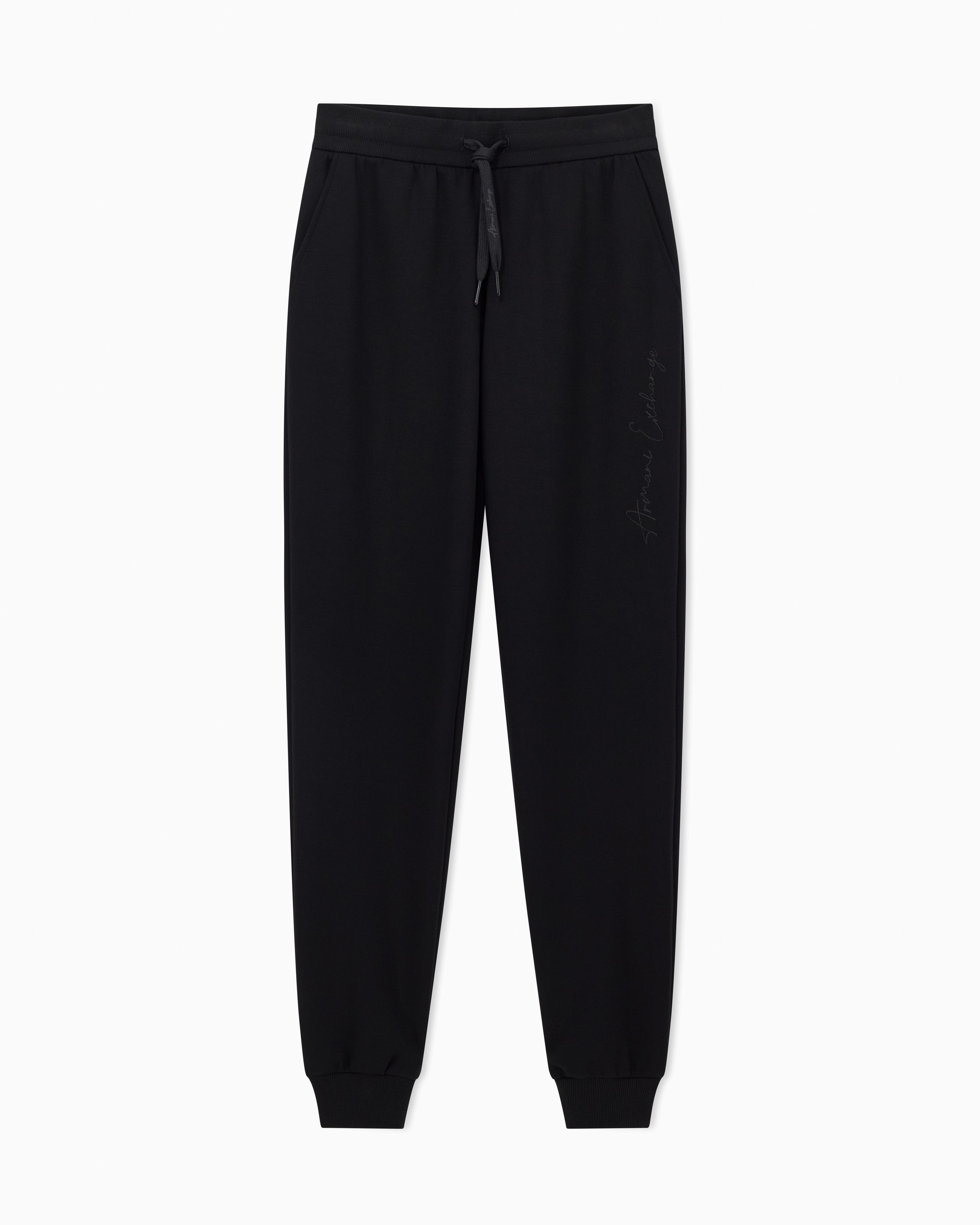Jogger trousers mixed fabric