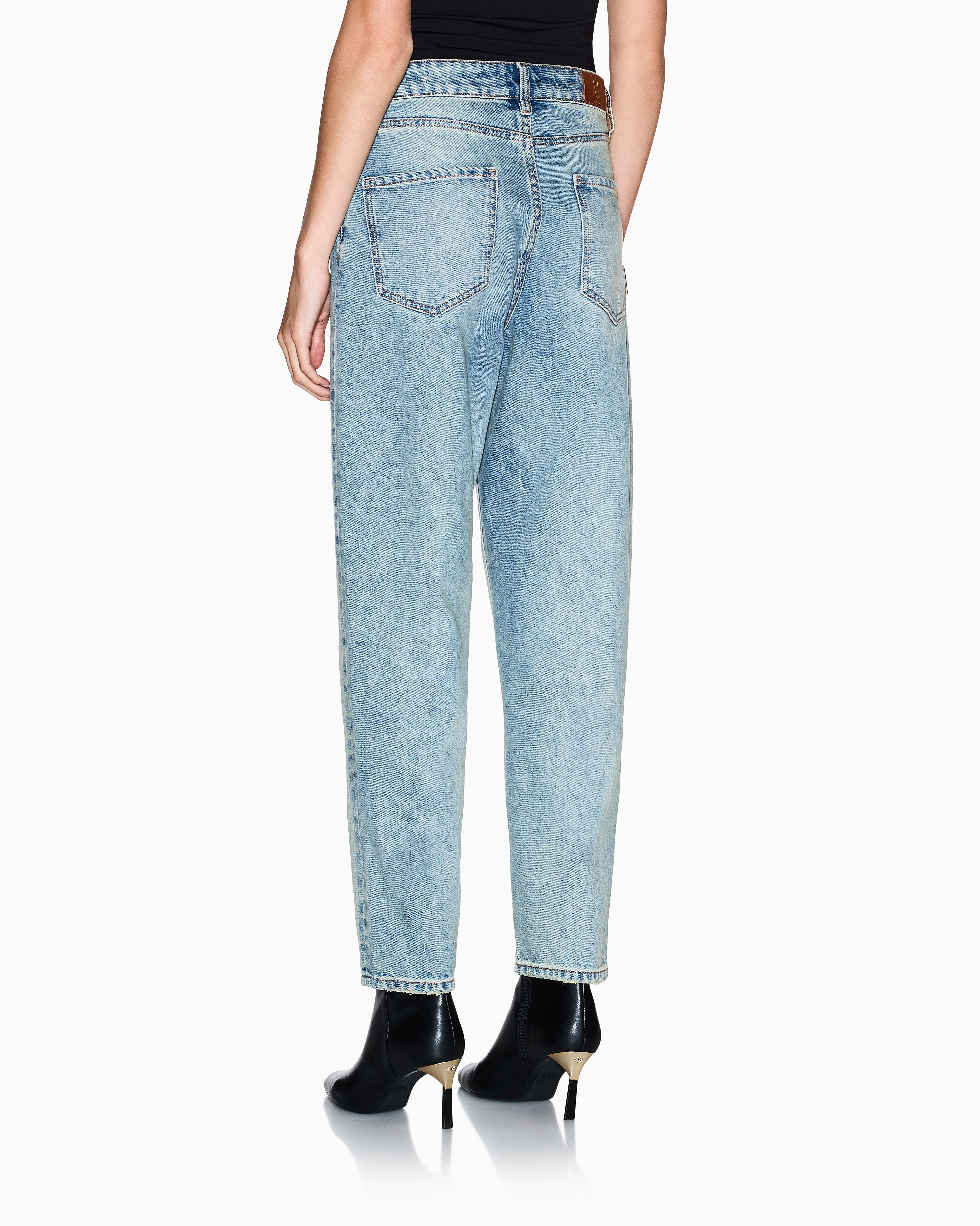 Armani Exchange - Tapered Jeans, Woman, Blue, Size: