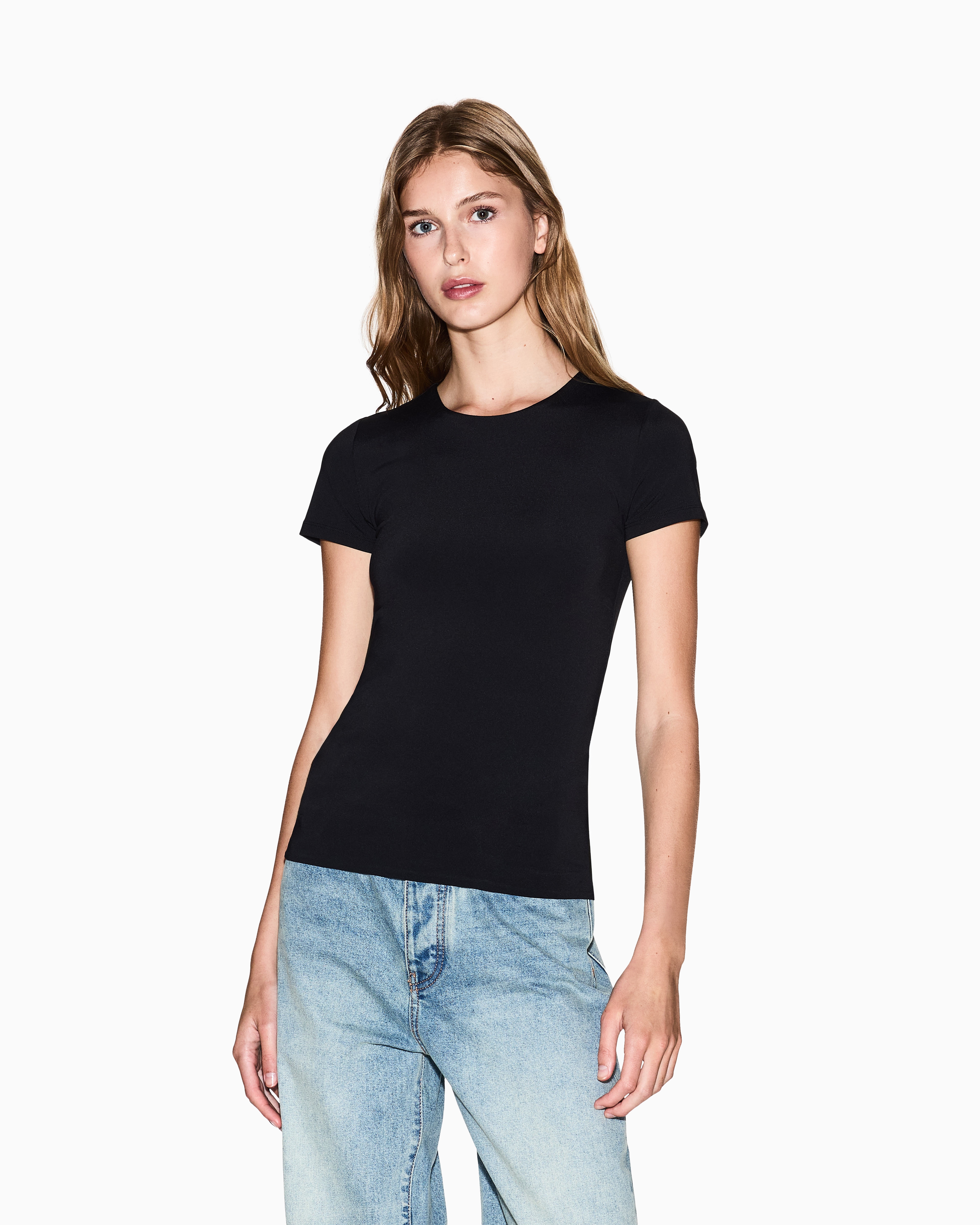 Stretch fabric T-shirt