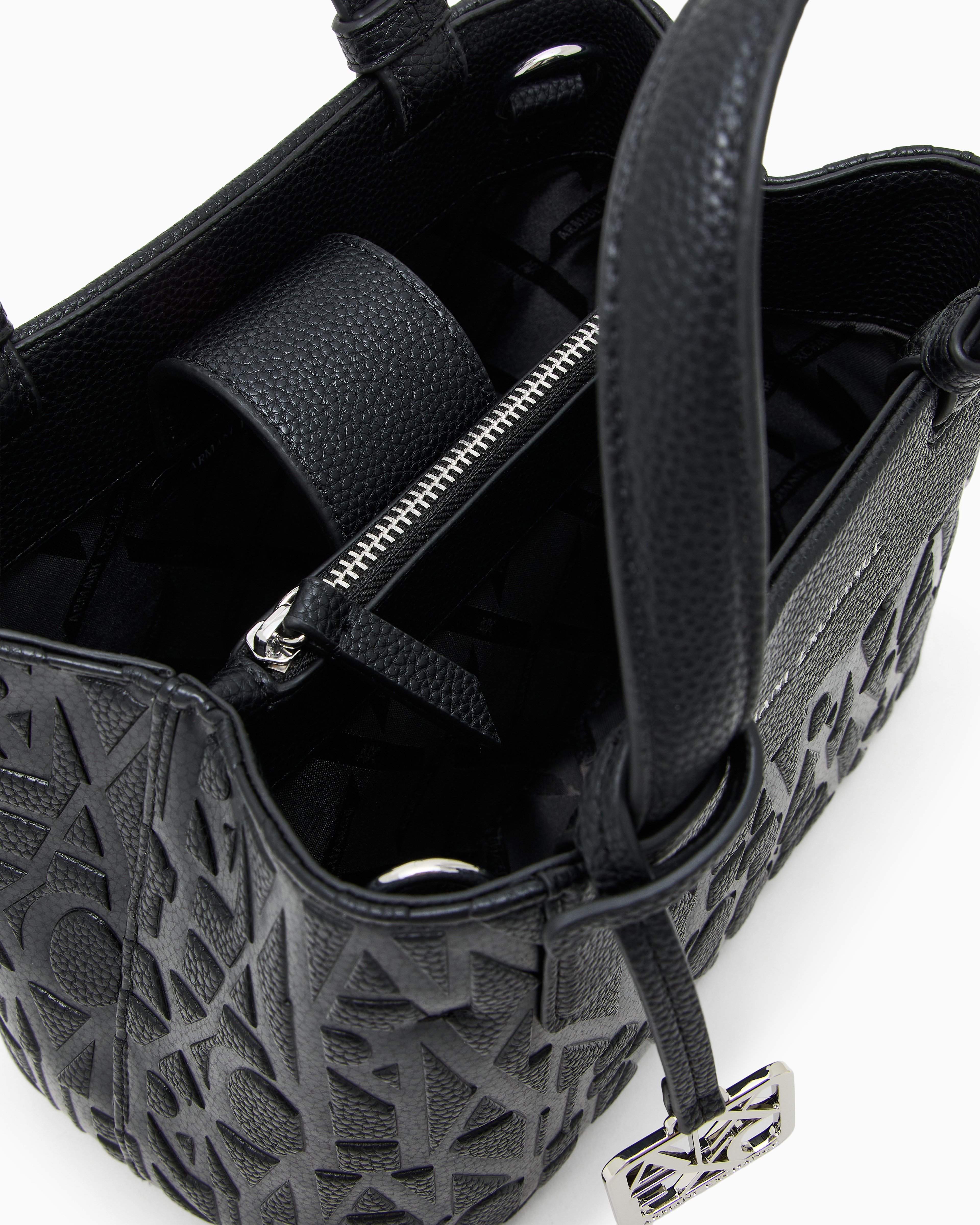 Tote bag with allover logo motif