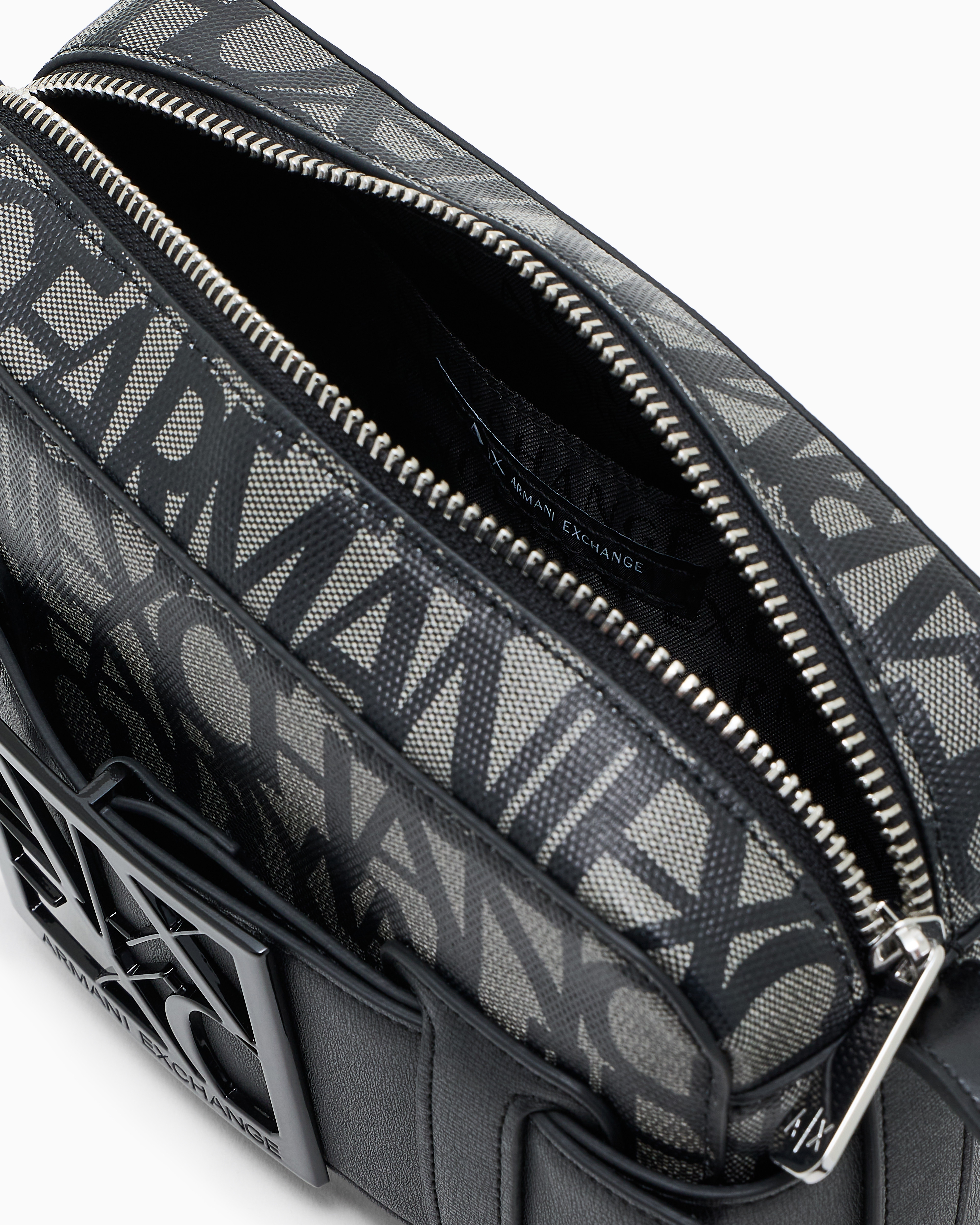 Armani Exchange - Camera case bag with contrasting detail, Woman, Black, Size: TU