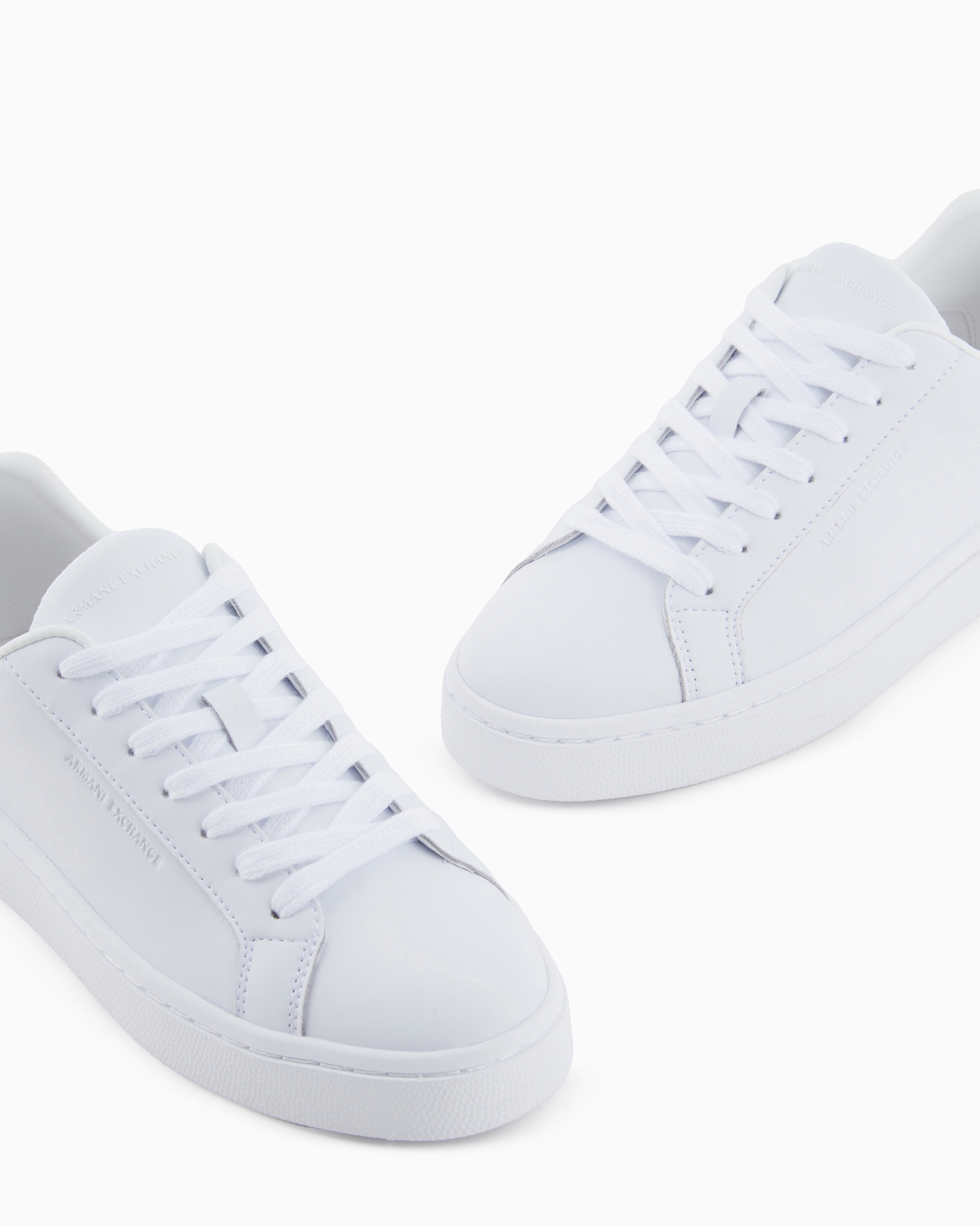 Armani Exchange - Technical fabric sneakers, Woman, White, Size: