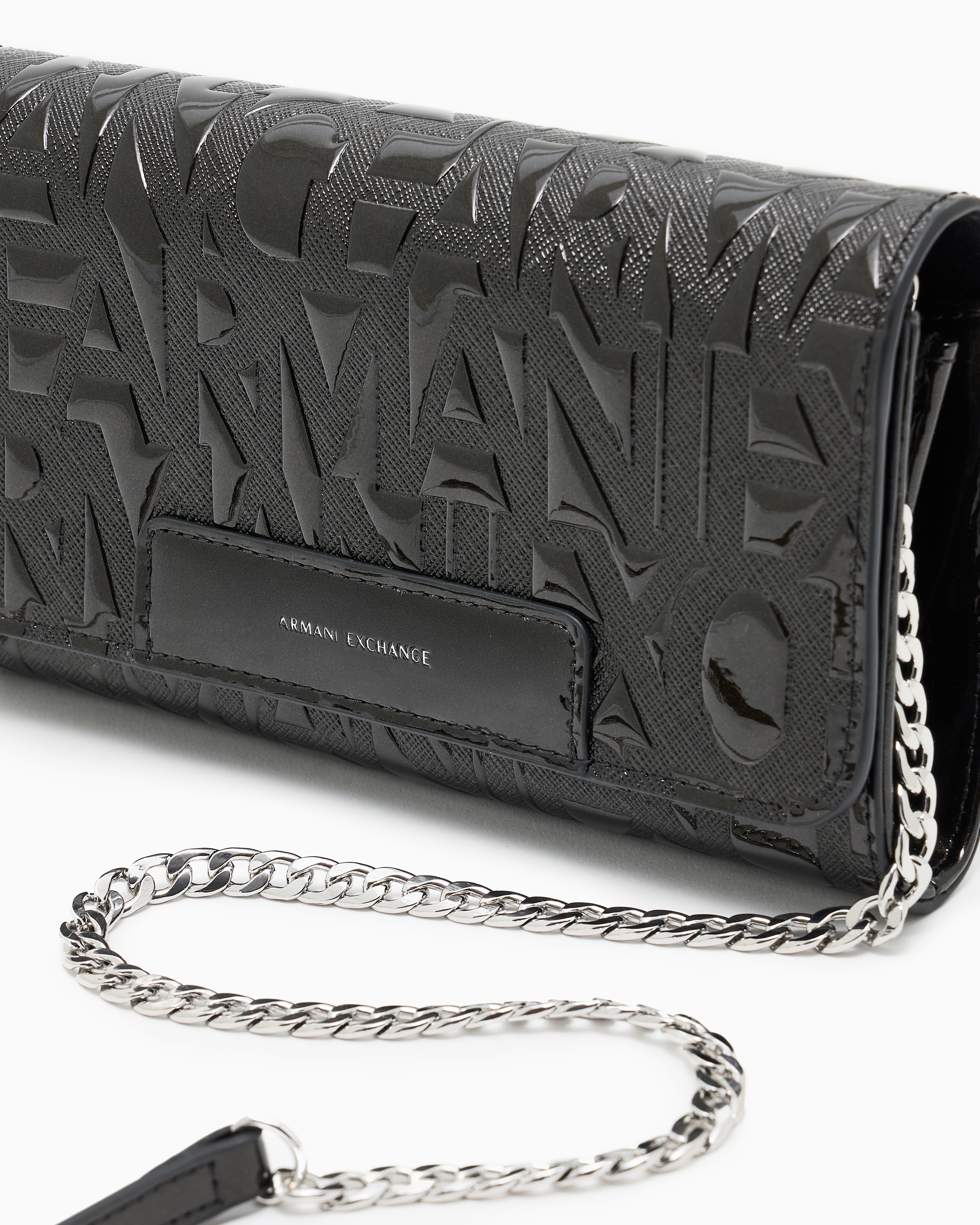 Armani Exchange - Mini bag with embossed logo, Woman, Black, Size: TU
