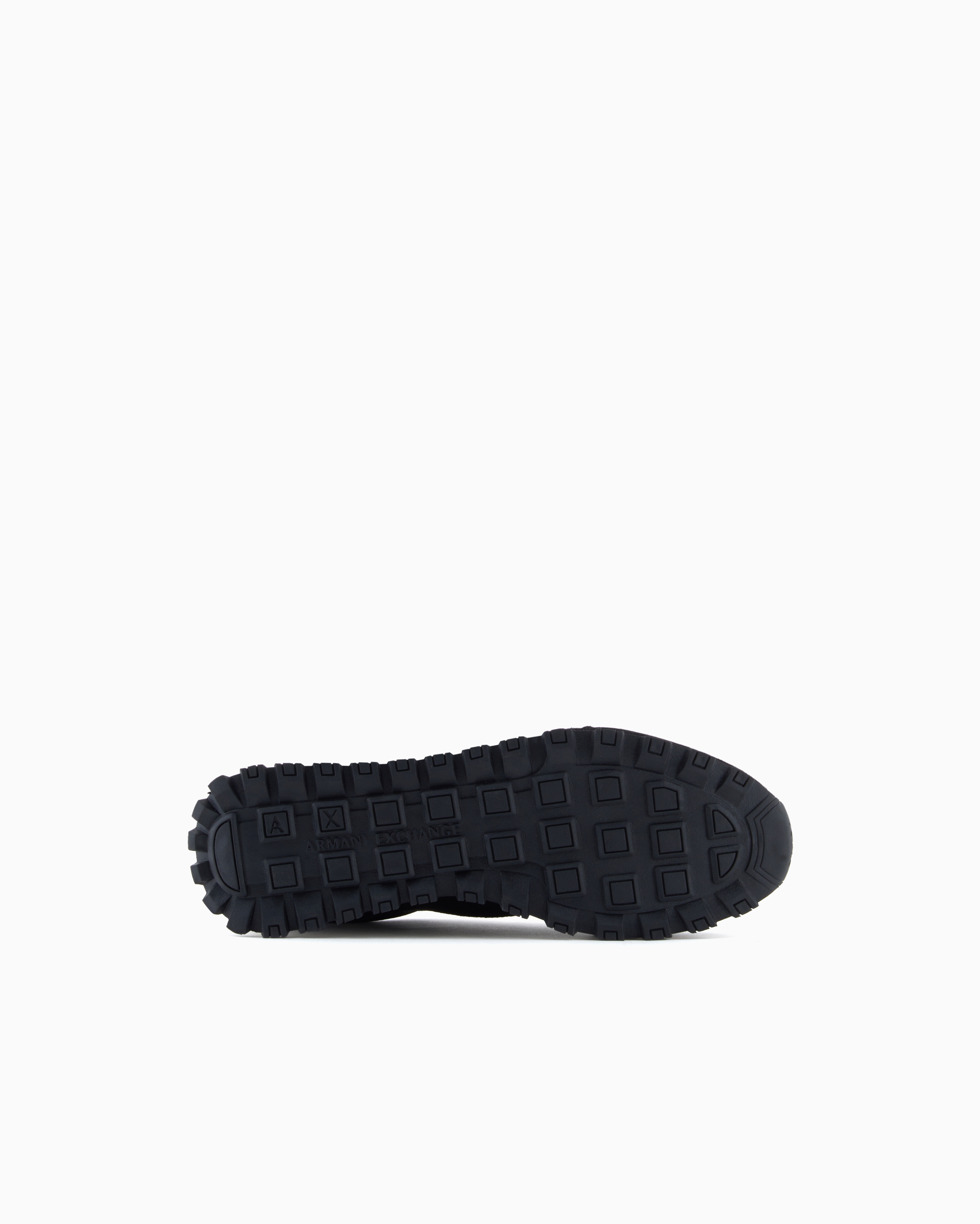 Armani Exchange -  Running sneakers mesh and suede, Woman, Black, Size: