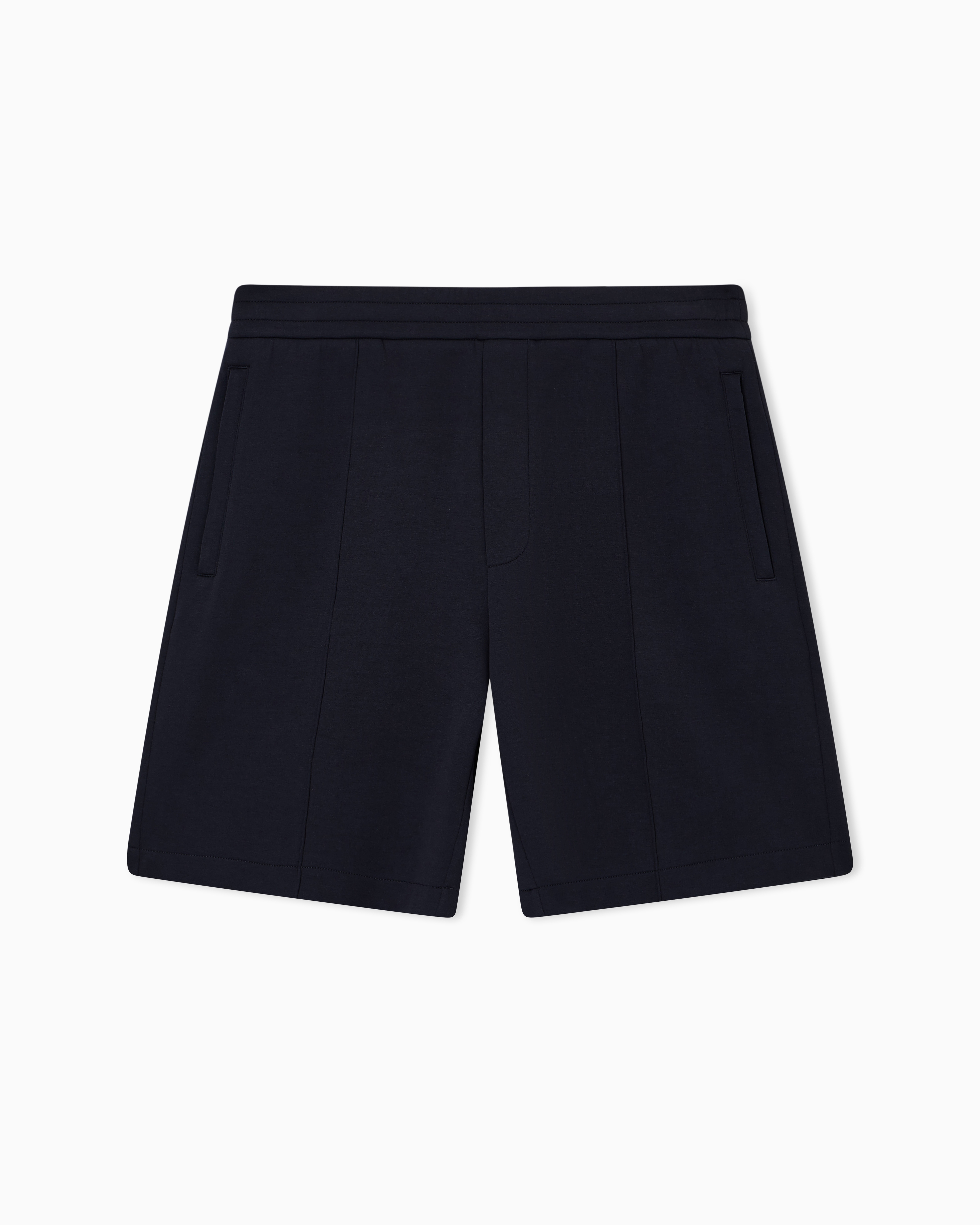 Emporio Armani Bermuda In Double Jersey Con Nervature