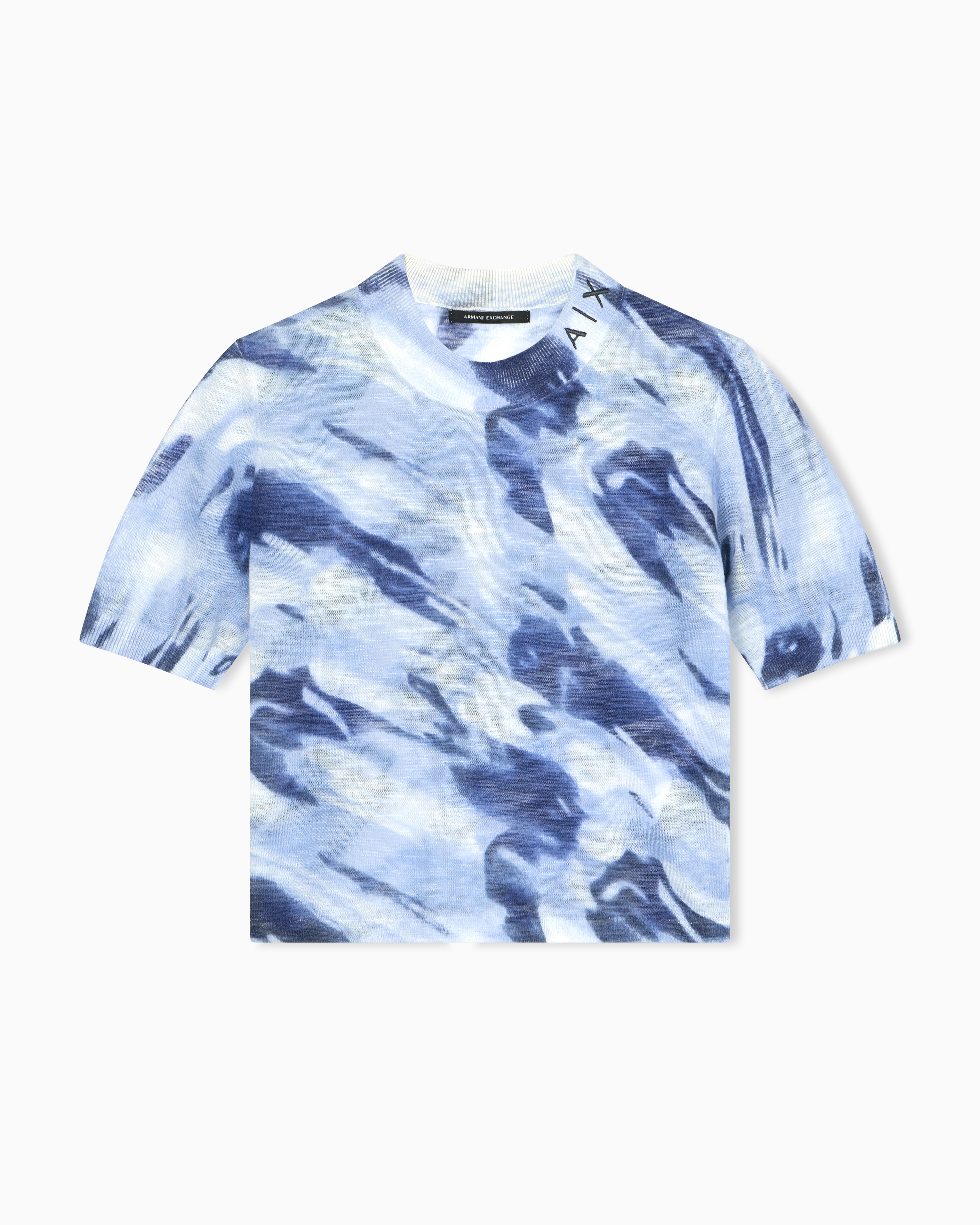 Armani Exchange Light Blue Top Tricot