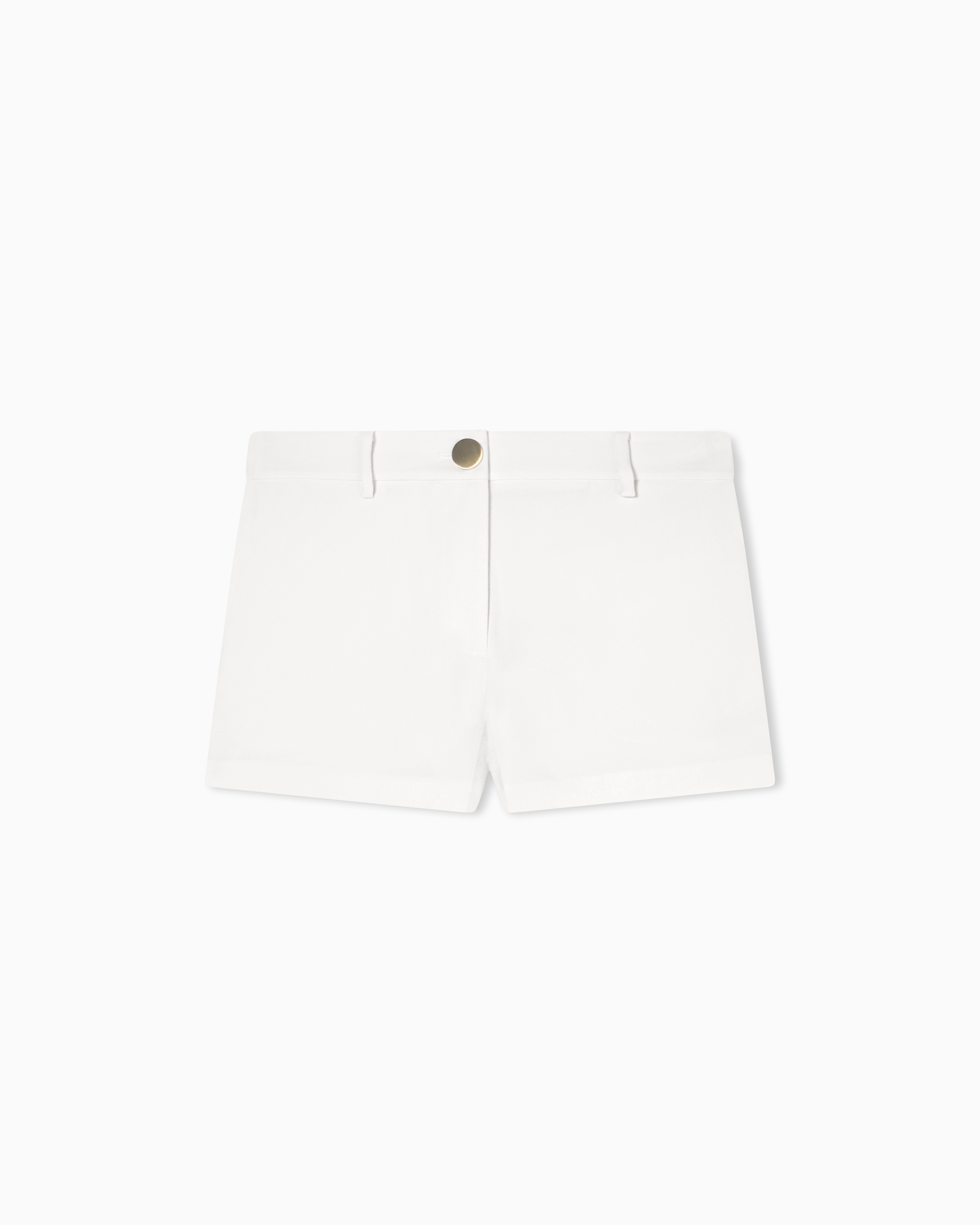 Armani Exchange White Flowing Crepe Shorts
