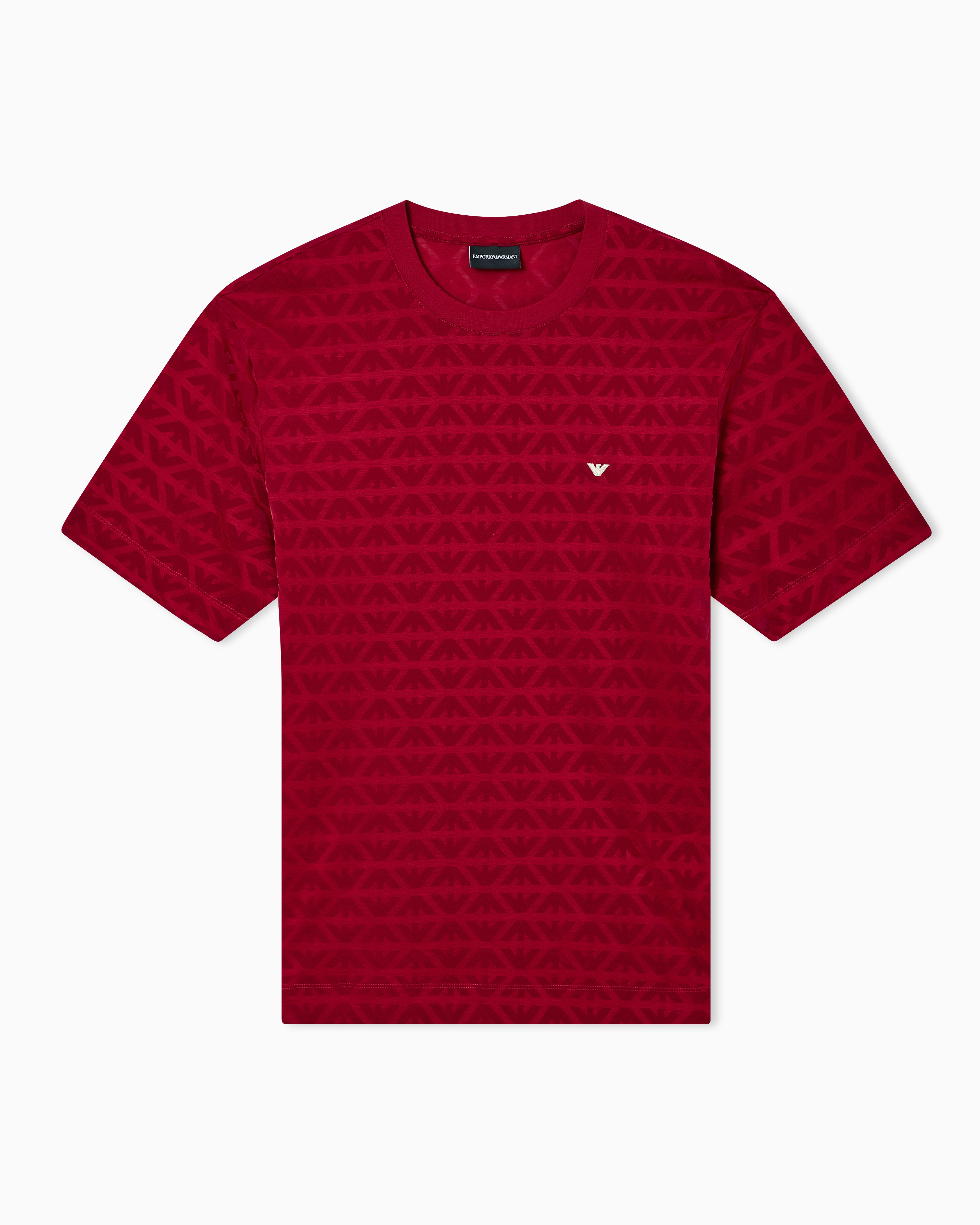 Emporio Armani T-Shirt In Jersey Misto Lyocell Aquile Flock Lunar New Year