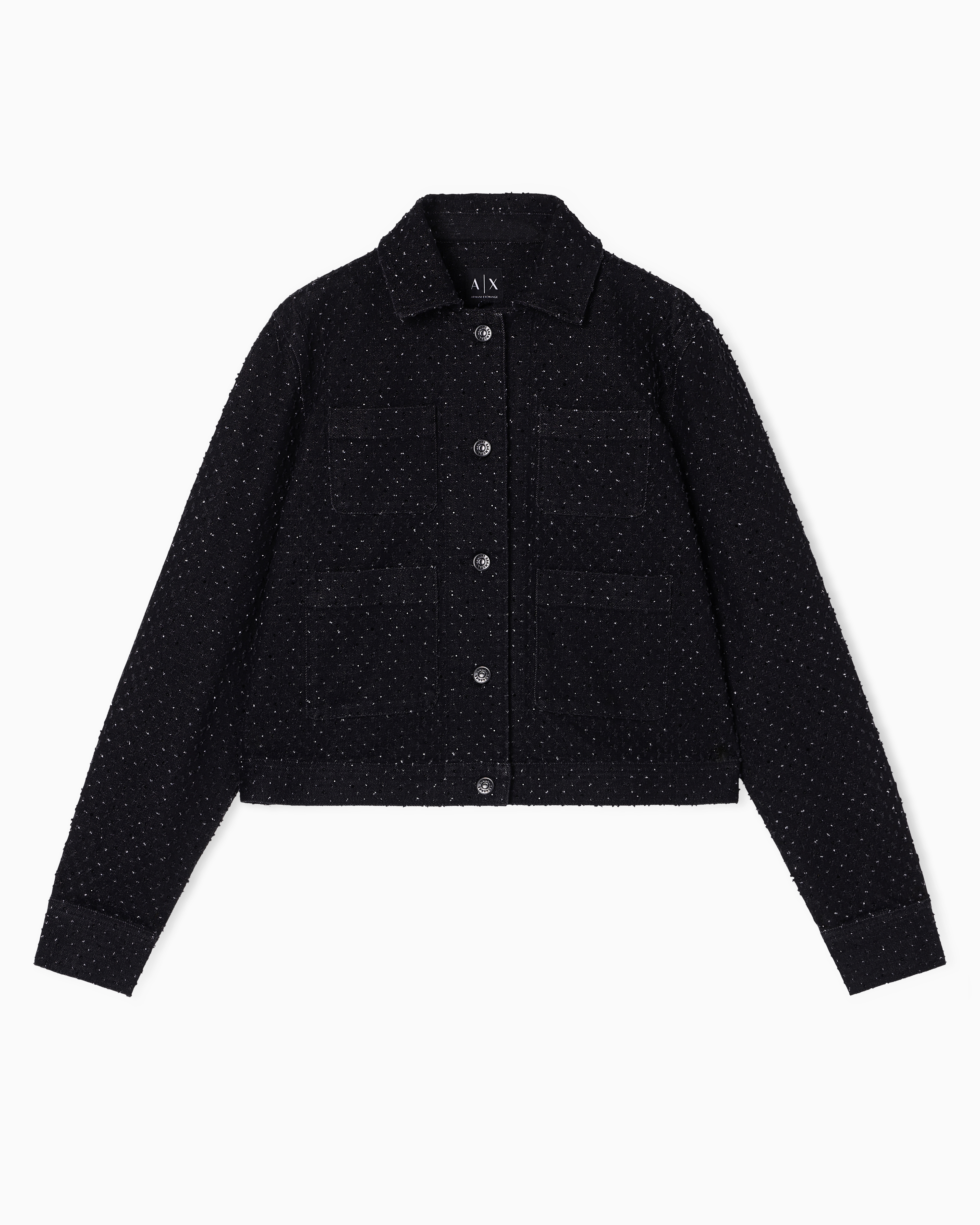 Armani Exchange Denim Jackets In Black