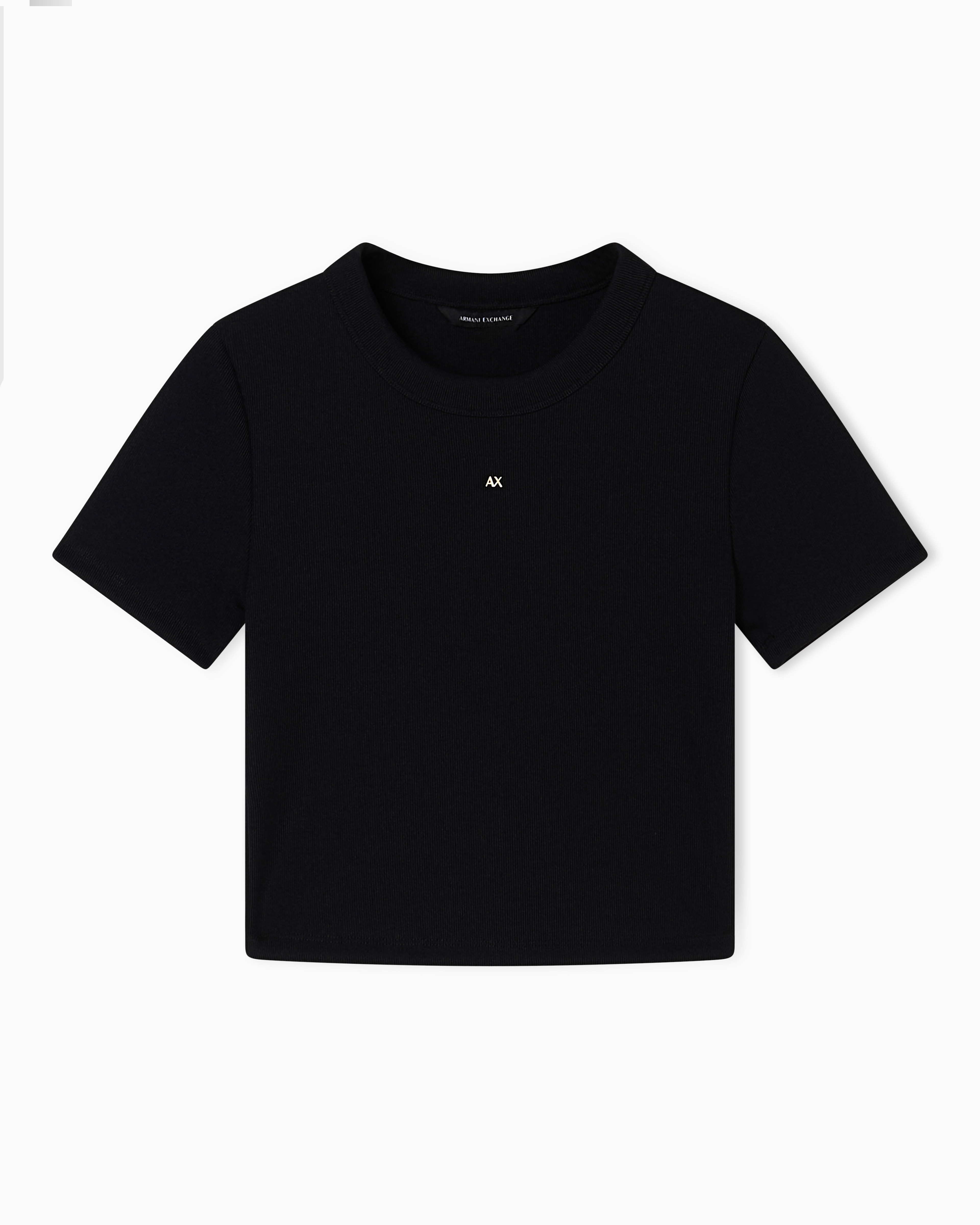 Armani Exchange T-Shirt Cropped Con Logo