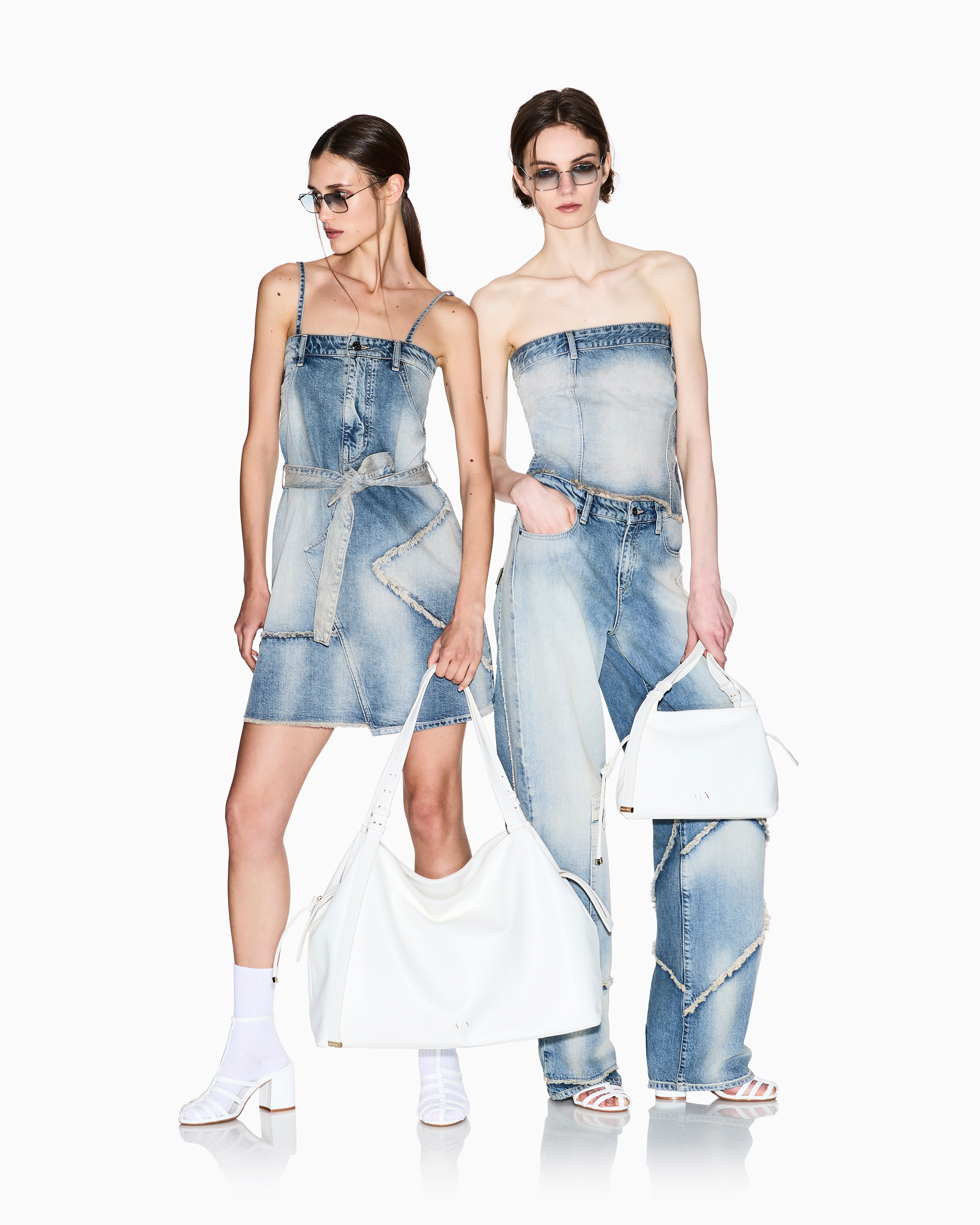 Relaxed Fit Jeans in Denim Pigmentato Used Look | Armani Exchange