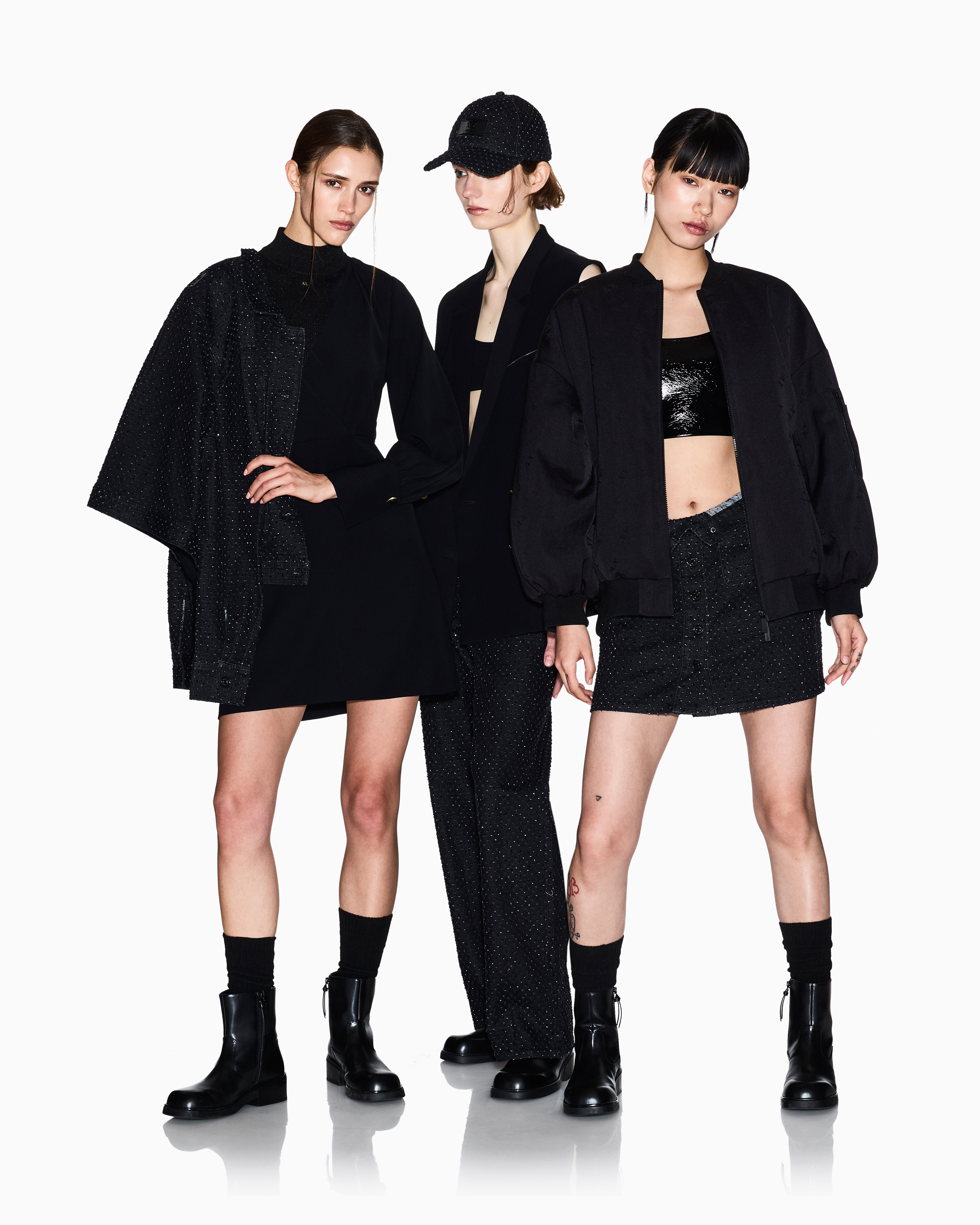 Armani Exchange Denim Jackets In Black