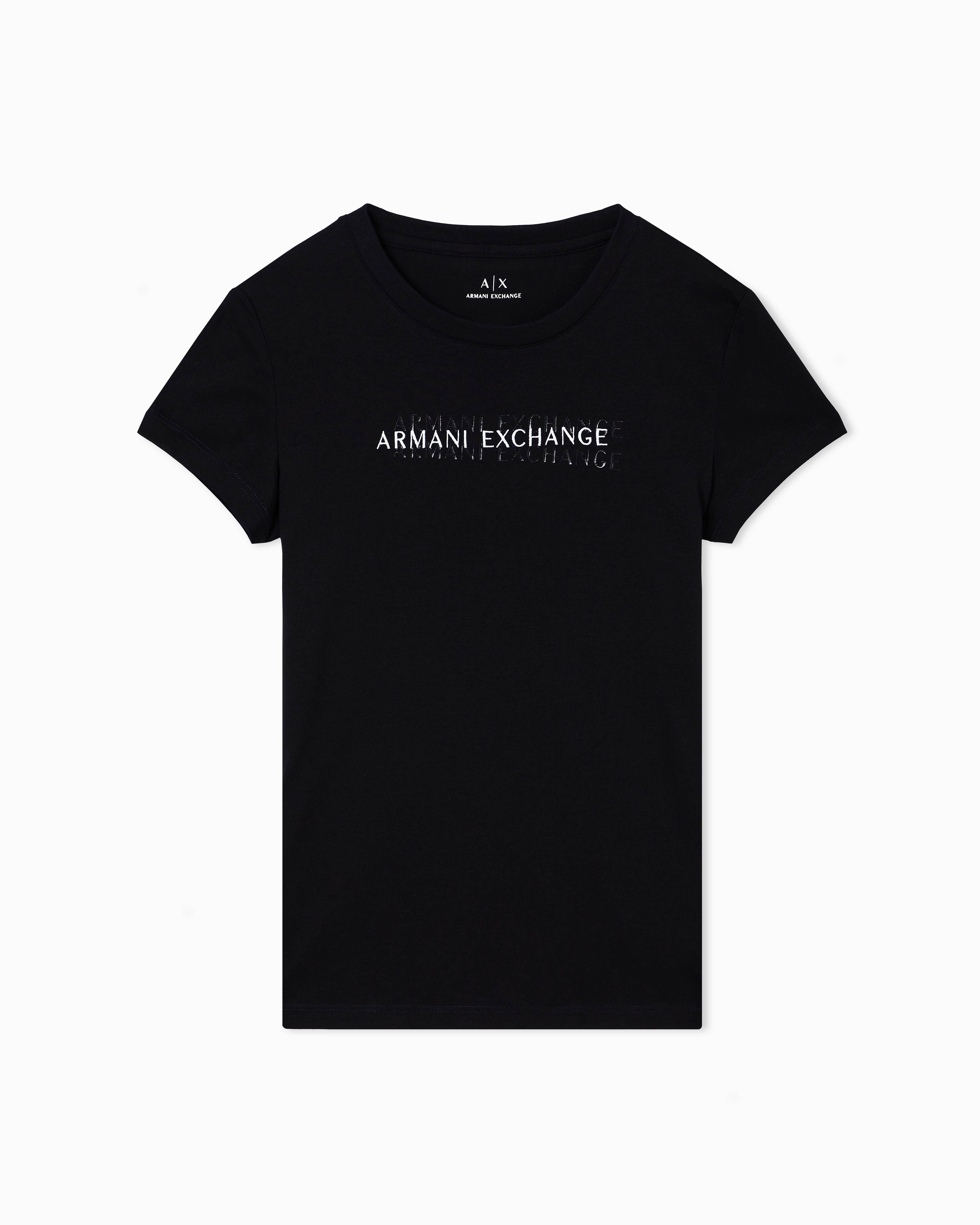 Slim fit T-shirt with logo lettering