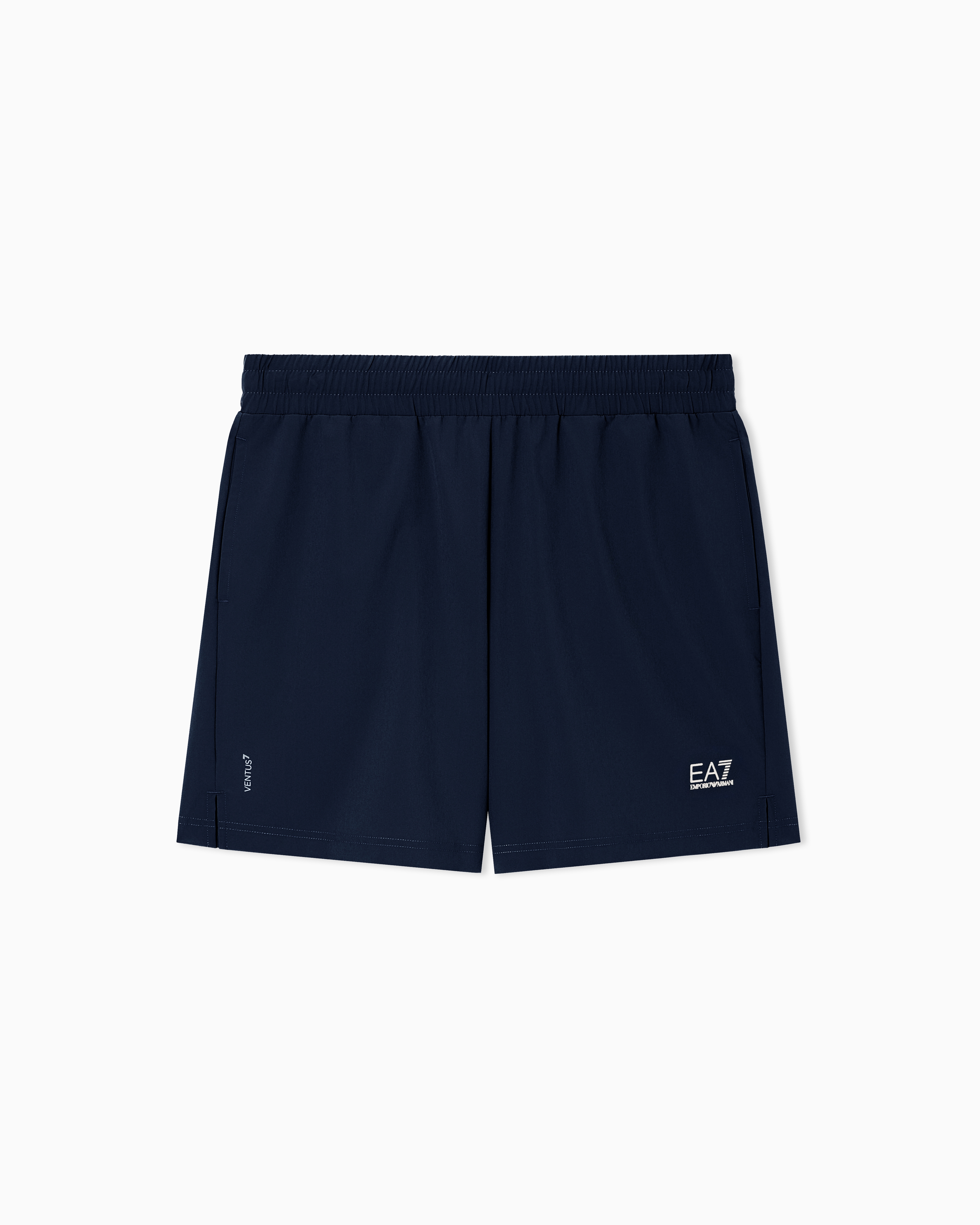 Ea7 Tennis Pro Shorts In Ventus7 Technical Fabric In Blue